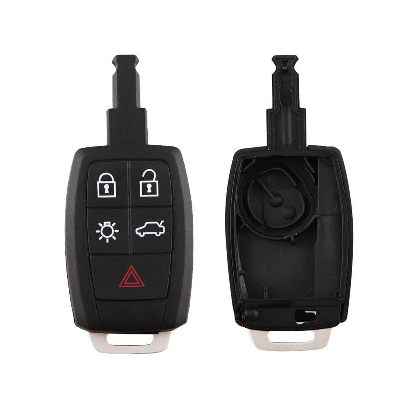 schlüsselgehäuse Für VOLVOES Für V70 Für S60 V40 V50 C30 C70 Für XC90 2008-2011 Ersatzeinsatz 5 Taste Auto Remote Key Shell Fall Abdeckung Fob autoschlüssel hülle von YSPOKJ