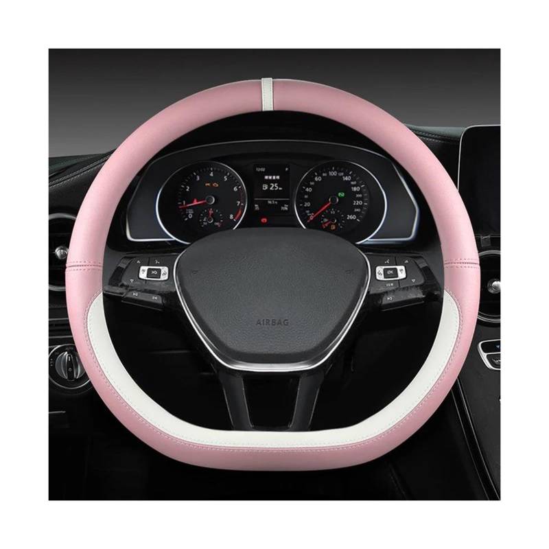 Auto Lenkradbezug D Form Auto Lenkrad Abdeckung Für VW Für Teramont Für Atlas Für T-ROC Für T-Cross 2017-2021 Lenkrad Abdeckung(PINK) von YSQOFDNFD