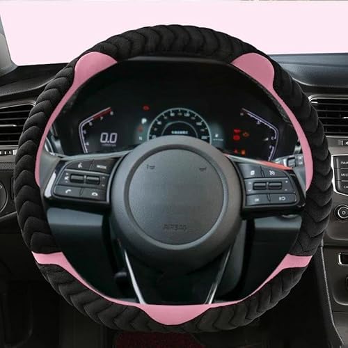 Auto Lenkradbezug Winter Plüsch D Form Auto Lenkrad Abdeckung Für Kia K5 2021 Für Sportage 2021 2020 2019 2018 2017 GT Sport Lenkrad Abdeckung(PINK) von YSQOFDNFD