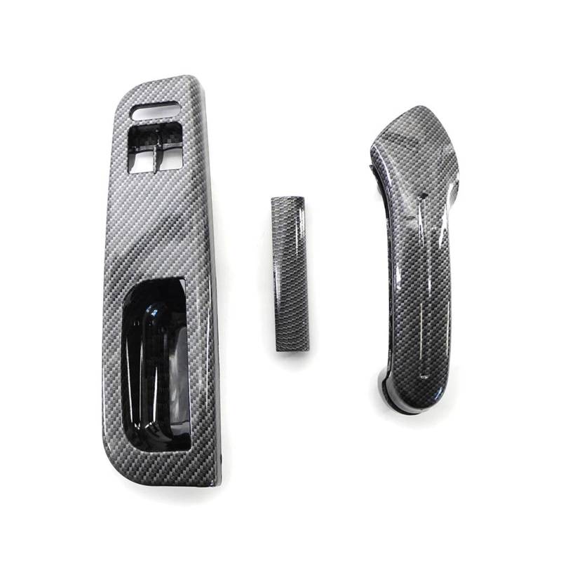 Türgriff Innen 3Pcs Carbon Faser Auto Tür Pull Haltegriff Schalter Abdeckung Für VW für Golf 4 1999-06 für Passat 97-05 für Bora 99-01 Innenhaltegriff von YSQOFDNFD