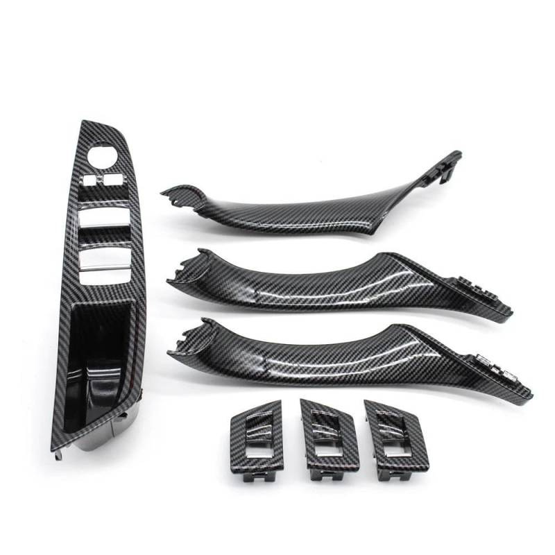 Türgriff Innen Auto-Innentür-Armlehnen-Zuggriff-Panel für 5er F10 F11 520i 523i 525i 528i 530i 535i Innenhaltegriff(LHD Inner Handle Set) von YSQOFDNFD