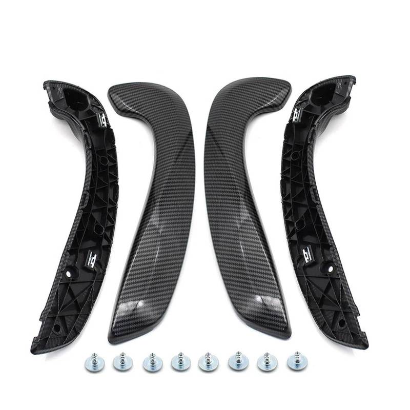 Türgriff Innen Auto Innentür Pull Griff Halte Kit Für Megane 3 Für MK3 Für Fluence 2008-2016 809540001R 809600007R Innenhaltegriff(Carbon Fiber 4PCs) von YSQOFDNFD