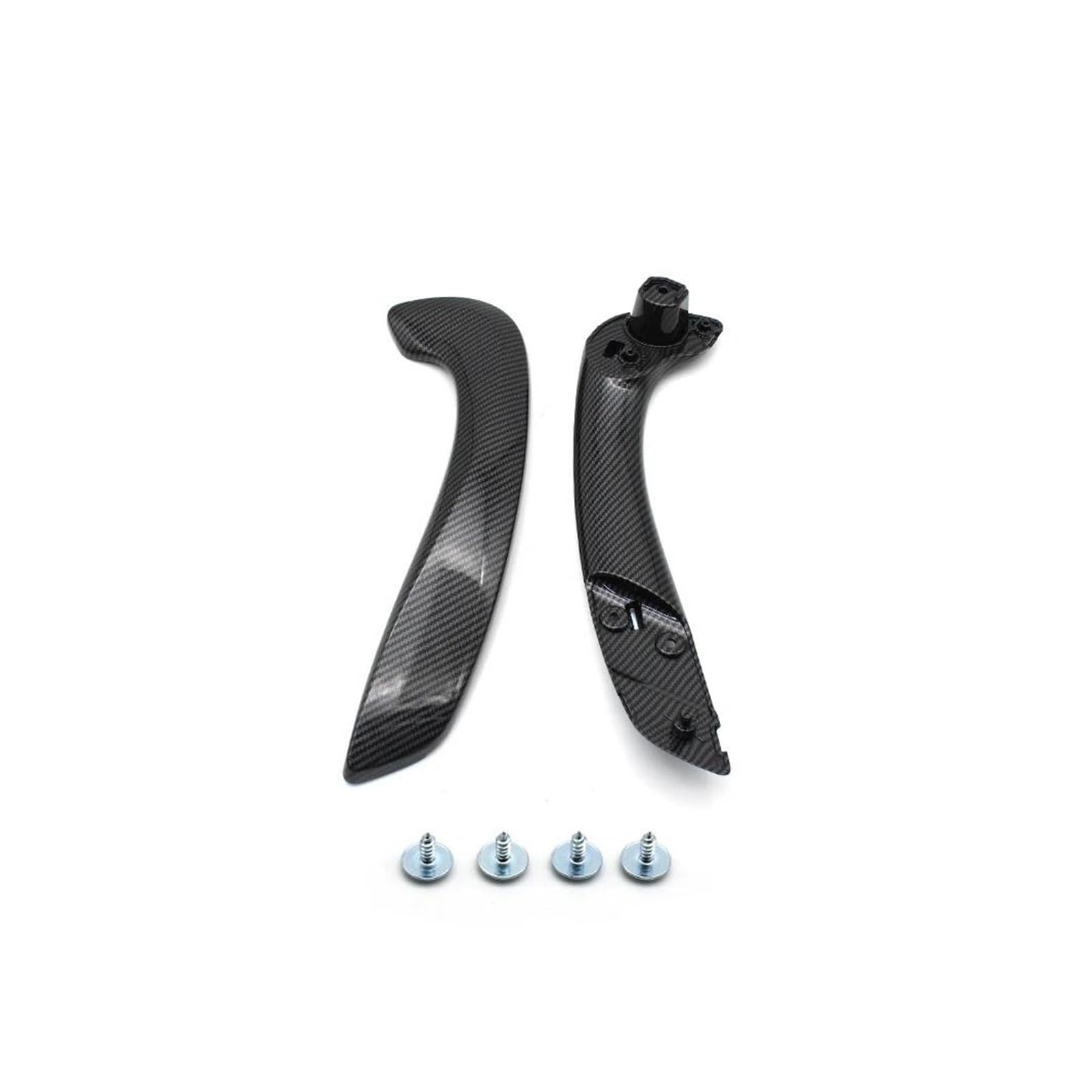 Türgriff Innen Auto-Innentürgriff-Set vorne für Megane 3 für MK3 für Fluence 2008–2016 809540001R 809600007R Innenhaltegriff(Carbon Left Kit) von YSQOFDNFD