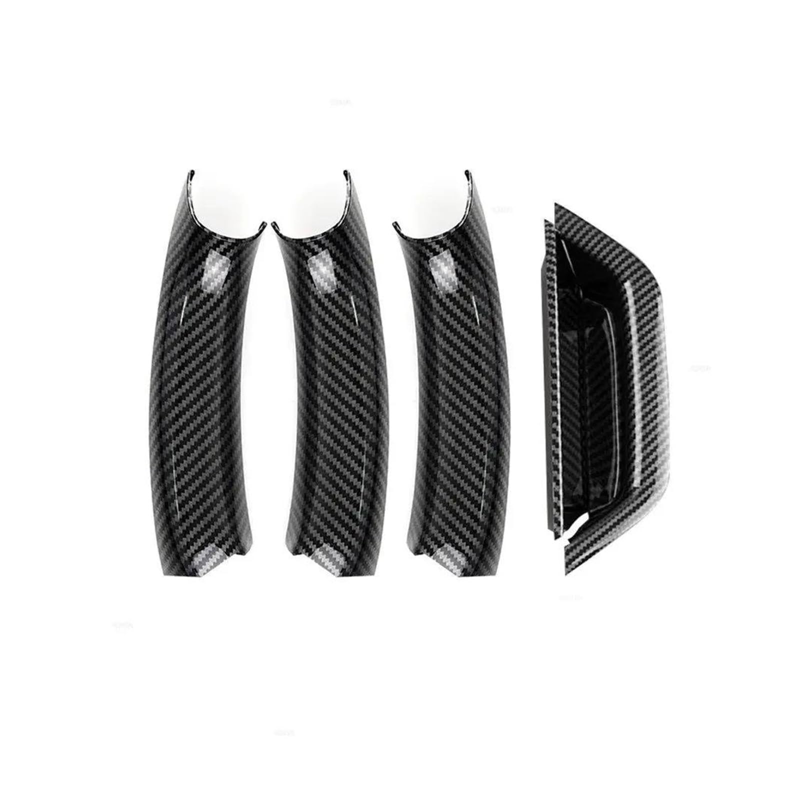 Türgriff Innen Für X3 X4 F25 F26 2010-2017 Carbon Texture Auto Innen Tür Pull Griff Panel Trim Abdeckung Innenhaltegriff(LHD Carbon Style) von YSQOFDNFD