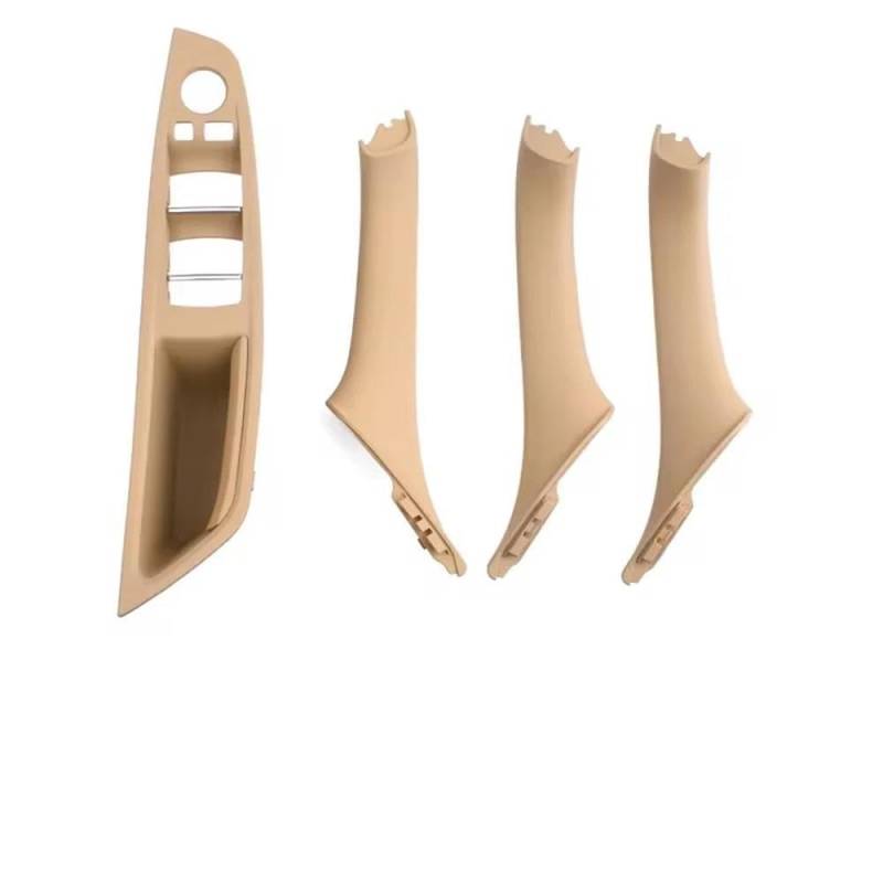 Türgriff Innen LHD Auto Tür Armlehne Panel Trim Pull Griff Set Für 5 Series F10 F11 F18 520i 523i 525i 528i Innenhaltegriff(Beige LHD 4PCS) von YSQOFDNFD