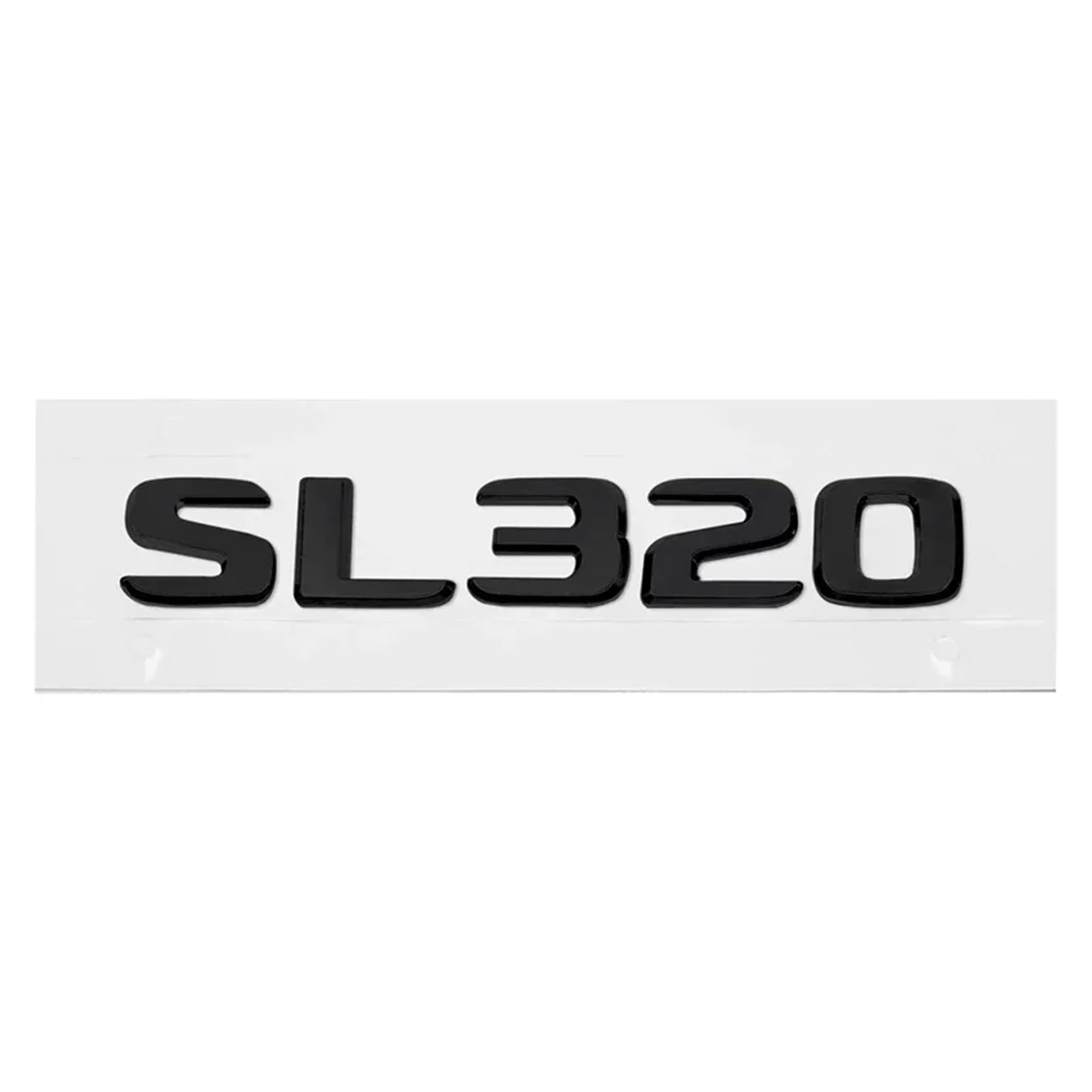 YSRWTBBA 3D-Auto-Heckkasten-Aufkleber, kompatibel mit SL63 SL65 SL300 SL320 SL350 SL500 SL550 SL600, ABS-Emblem for den Kofferraum, einfach abziehen und abzi(SL320-Black) von YSRWTBBA