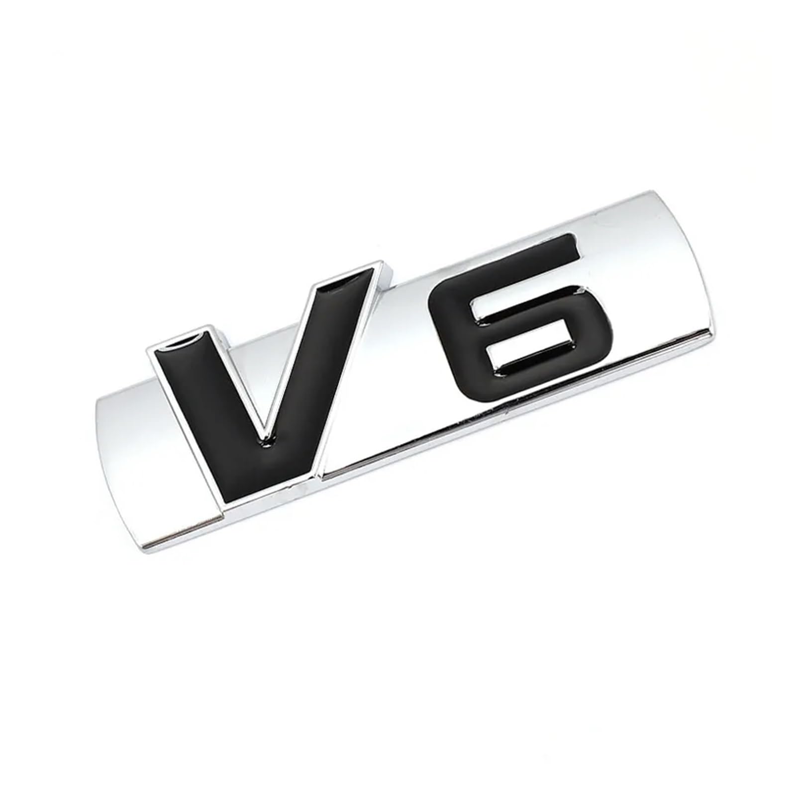 YSRWTBBA 3D Auto V6 Logo Aufkleber Emblem Auto Abzeichen Aufkleber Kompatibel mit V6 Fiesta Ranger Styling, einfach abziehen und abzi(V6 Sticker1) von YSRWTBBA