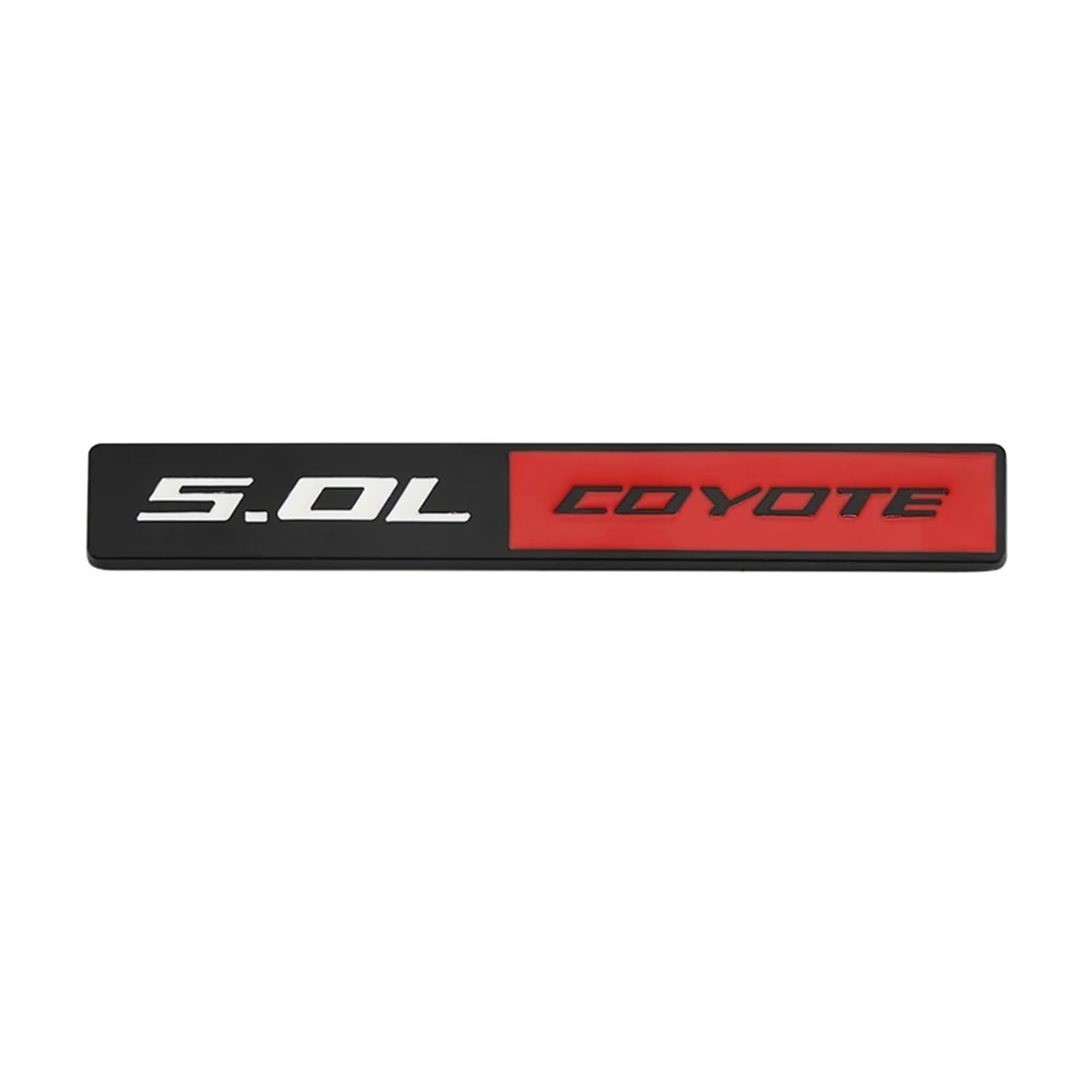 YSRWTBBA 3D-Autoaufkleber, 5,0 l Coyote-Logo, Zierleiste for die Motorhaube, Kühlergrill, Emblem, Abzeichen, Autoaufkleber, kompatibel mit 5,0 l Coyote, einfach abziehen und ab von YSRWTBBA
