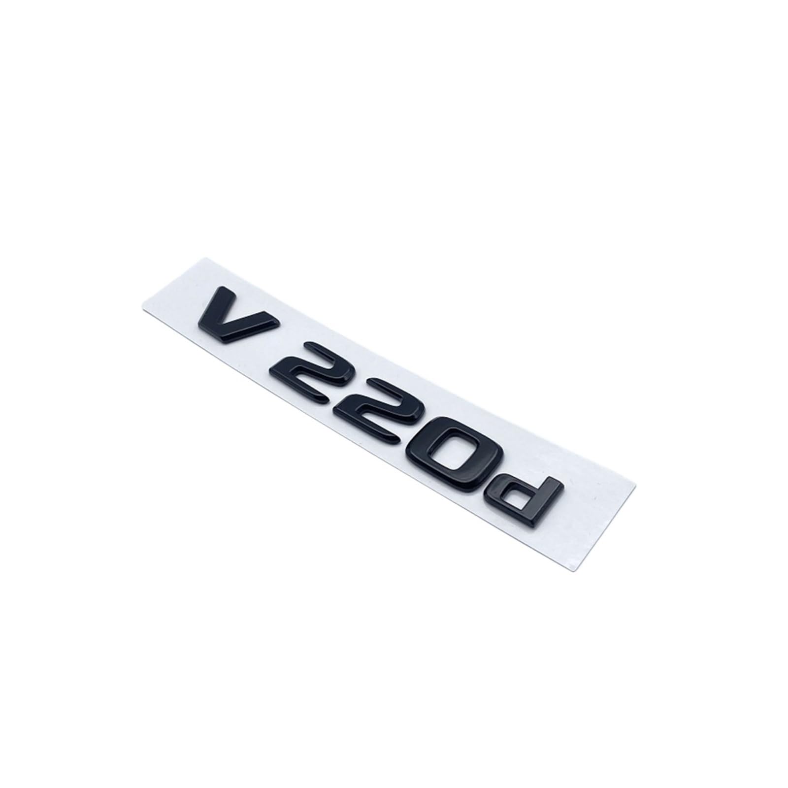 YSRWTBBA 3D-Buchstaben in glänzenden schwarzen Farben, V250d NIGHT Edition, ABS-Emblem, kompatibel mit V W447, Autoabzeichen, Kofferraum-Typenschild, Logo-Aufkleber, einfach ab von YSRWTBBA