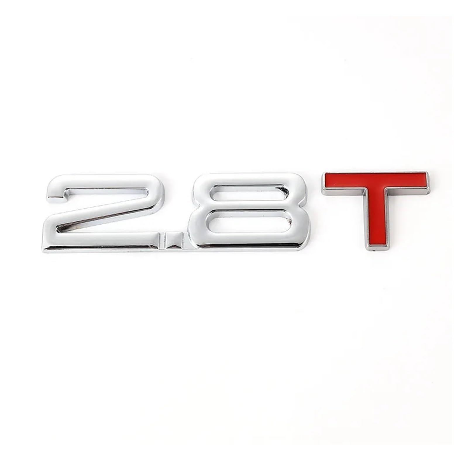 YSRWTBBA Auto 3D Metall 1,6 T 1,8 T 2,2 T 2,5 T 3,0 T Logo Aufkleber Emblem Abzeichen Aufkleber Auto Schwanz Aufkleber, einfach abziehen und abzi(2.8T Sticker) von YSRWTBBA