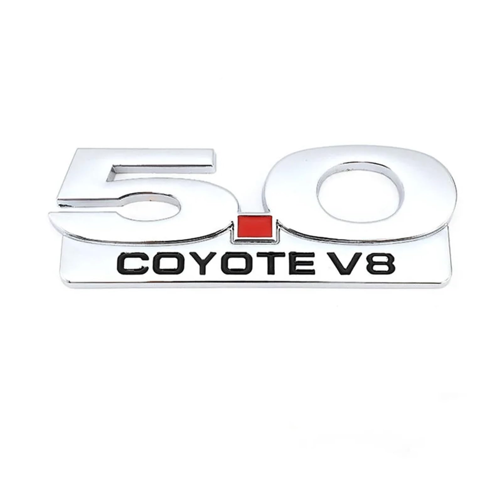 YSRWTBBA Autoaufkleber, modifizierte 5.0-Verkleidung, Fronthaube, Kühlergrill, Emblem, Abzeichen, Heckkofferraum-Aufkleber, kompatibel mit 5.0 Coyote V8 Twin Styling, einfach a von YSRWTBBA