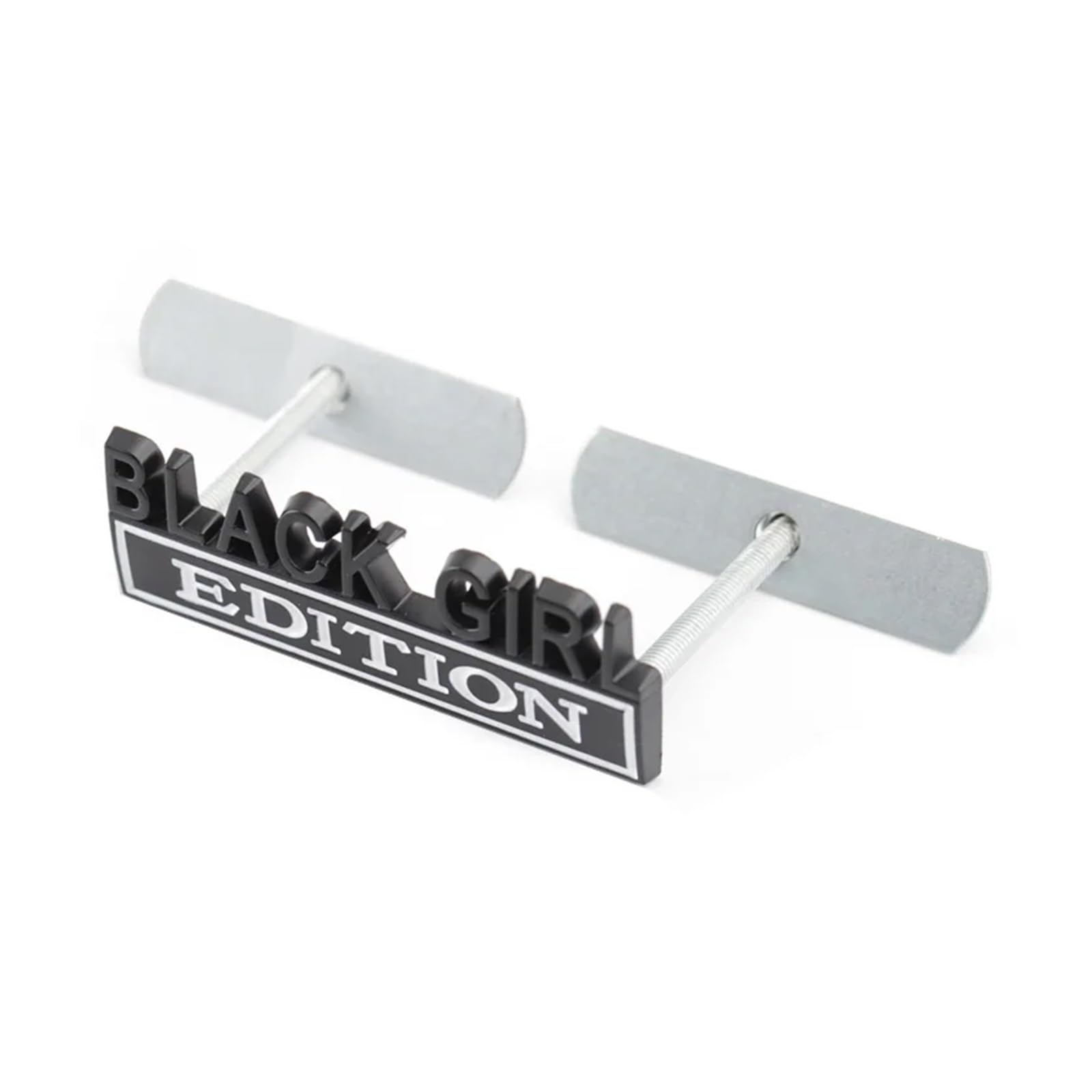 YSRWTBBA Autoaufkleber „Black Girl Edition“, Emblem, Motorhaube, Kühlergrill, einfach abziehen und abzi(Black Girl Grille-01) von YSRWTBBA