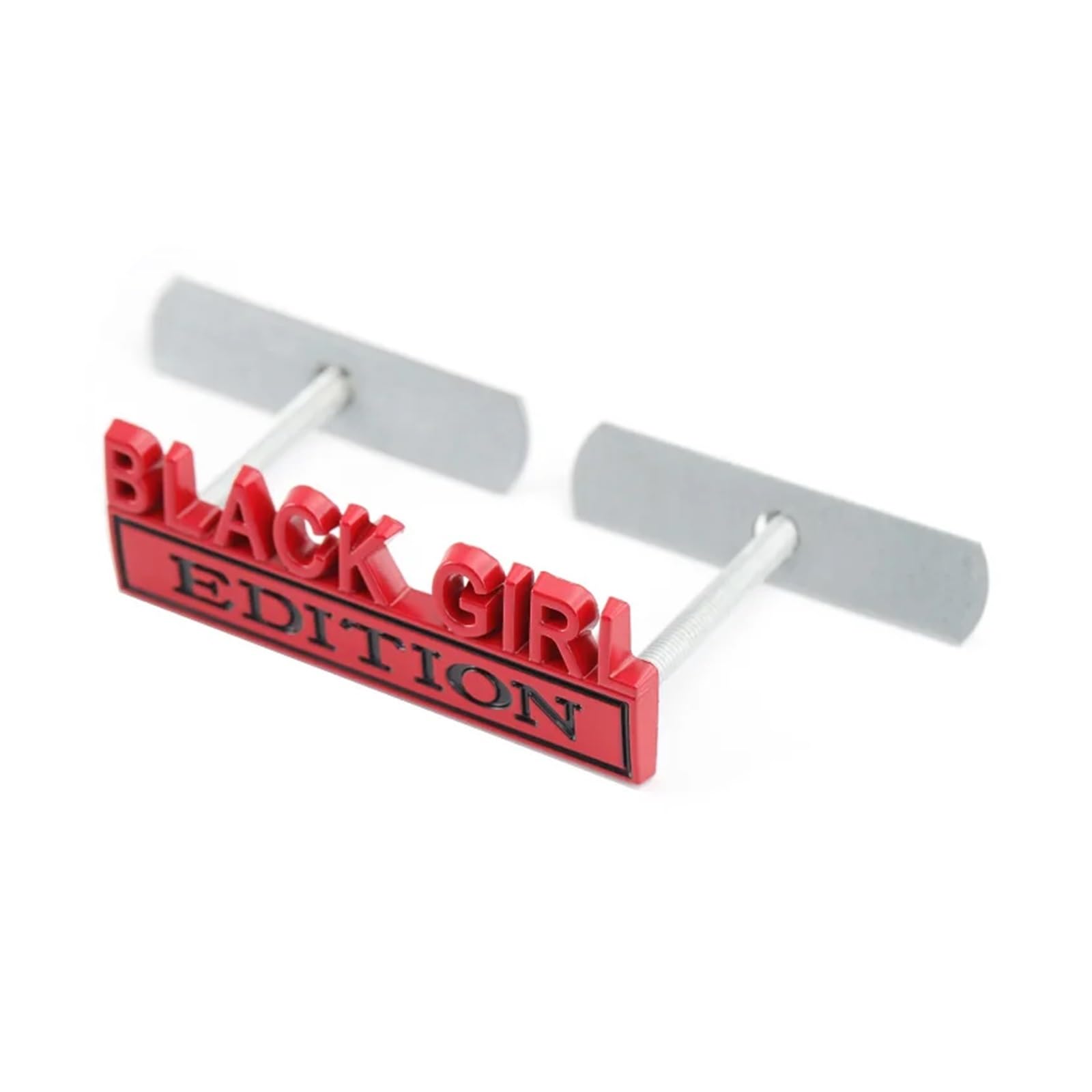YSRWTBBA Autoaufkleber „Black Girl Edition“, Emblem, Motorhaube, Kühlergrill, einfach abziehen und abzi(Black Girl Grille-02) von YSRWTBBA