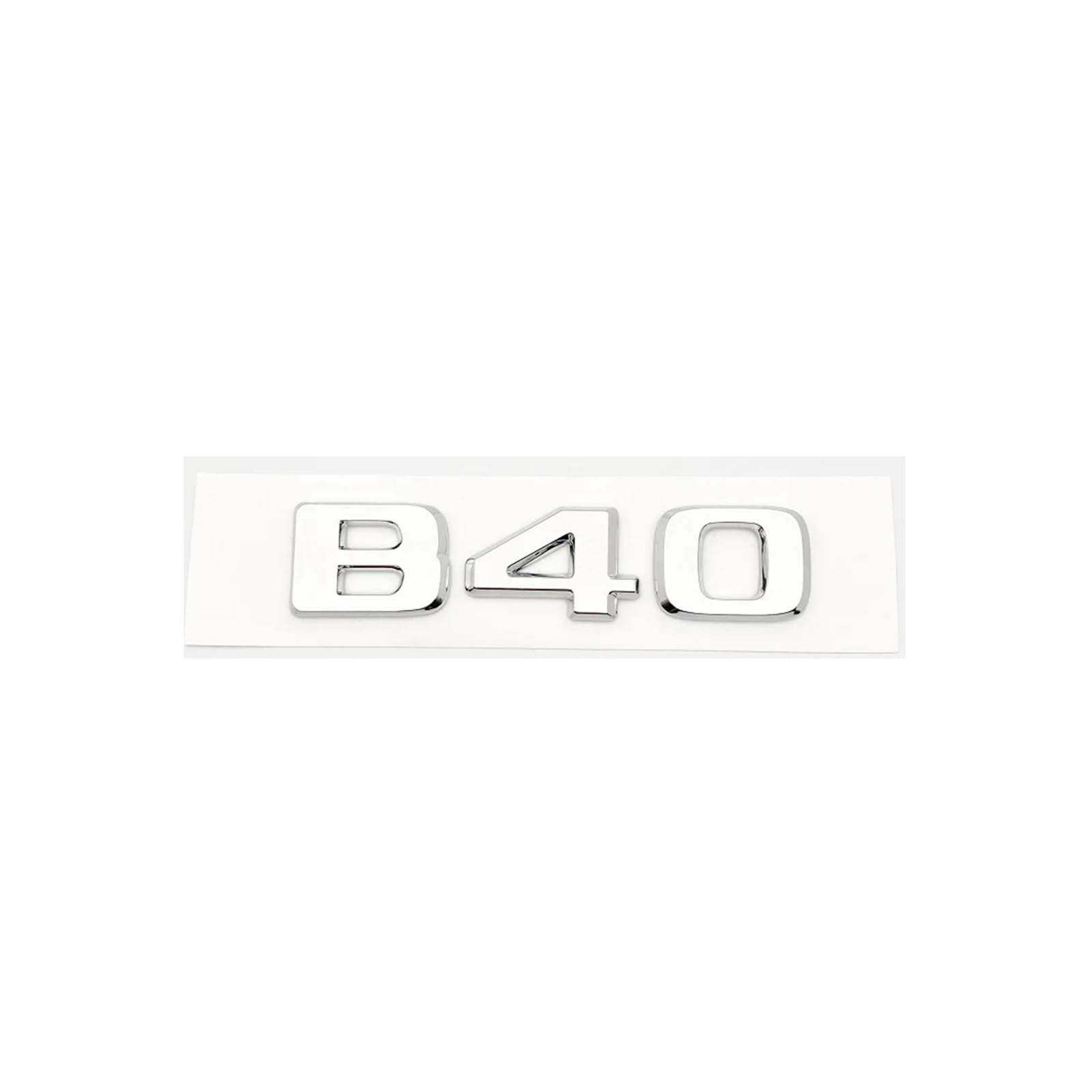 YSRWTBBA Chrom-Silber-Buchstaben 550G 4X4 850 550 D35 B40 D6S B63 Emblem Kompatibel mit G Auto Kofferraum hinten W464 Logo Aufkleber, einfach abziehen und abzi(B40) von YSRWTBBA