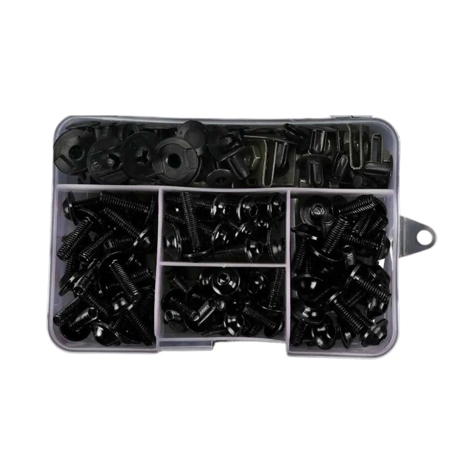 Motorrad Schrauben Muttern Für Africa Für Twin Für RD04 Für RD07 Für RD07A Motorrad Verkleidung Für Bolzen Schrauben Kit Mutter Clips Aluminium Motorrad Sportbike Komplette Verkleidung Schrauben(Black von YSSLYEU