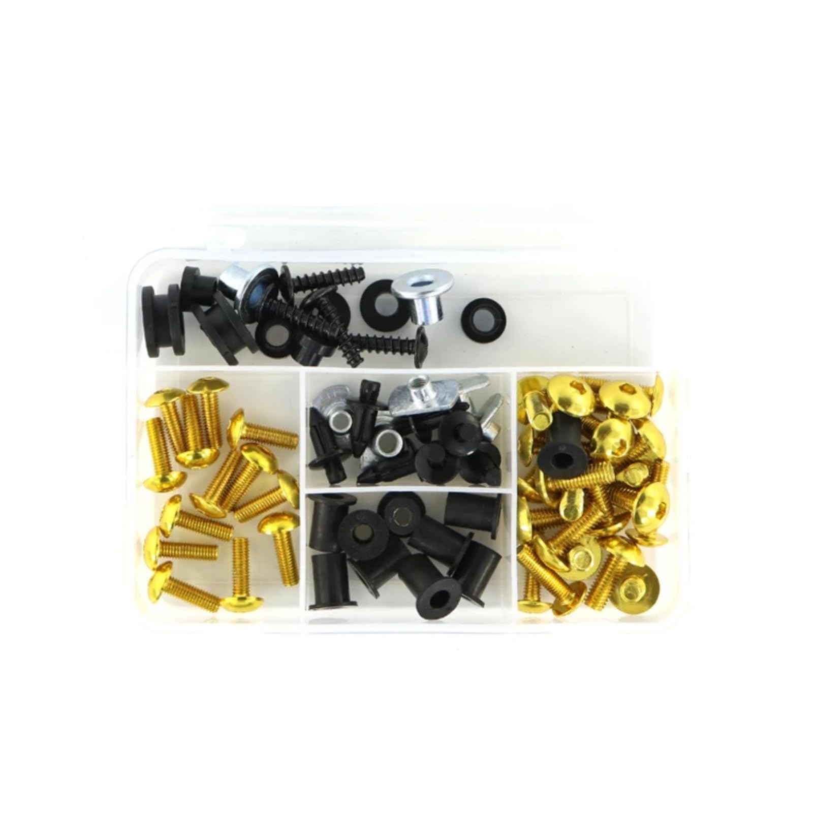 Motorrad Schrauben Muttern Für CBR600RR 2003 2004 2005 2006 Motorrad Komplettes Vollverkleidungsschrauben-Kit Schraube Windschutzscheibe Für Bolzenclips Motorradschrauben Schrauben Muttern(Yellow) von YSSLYEU