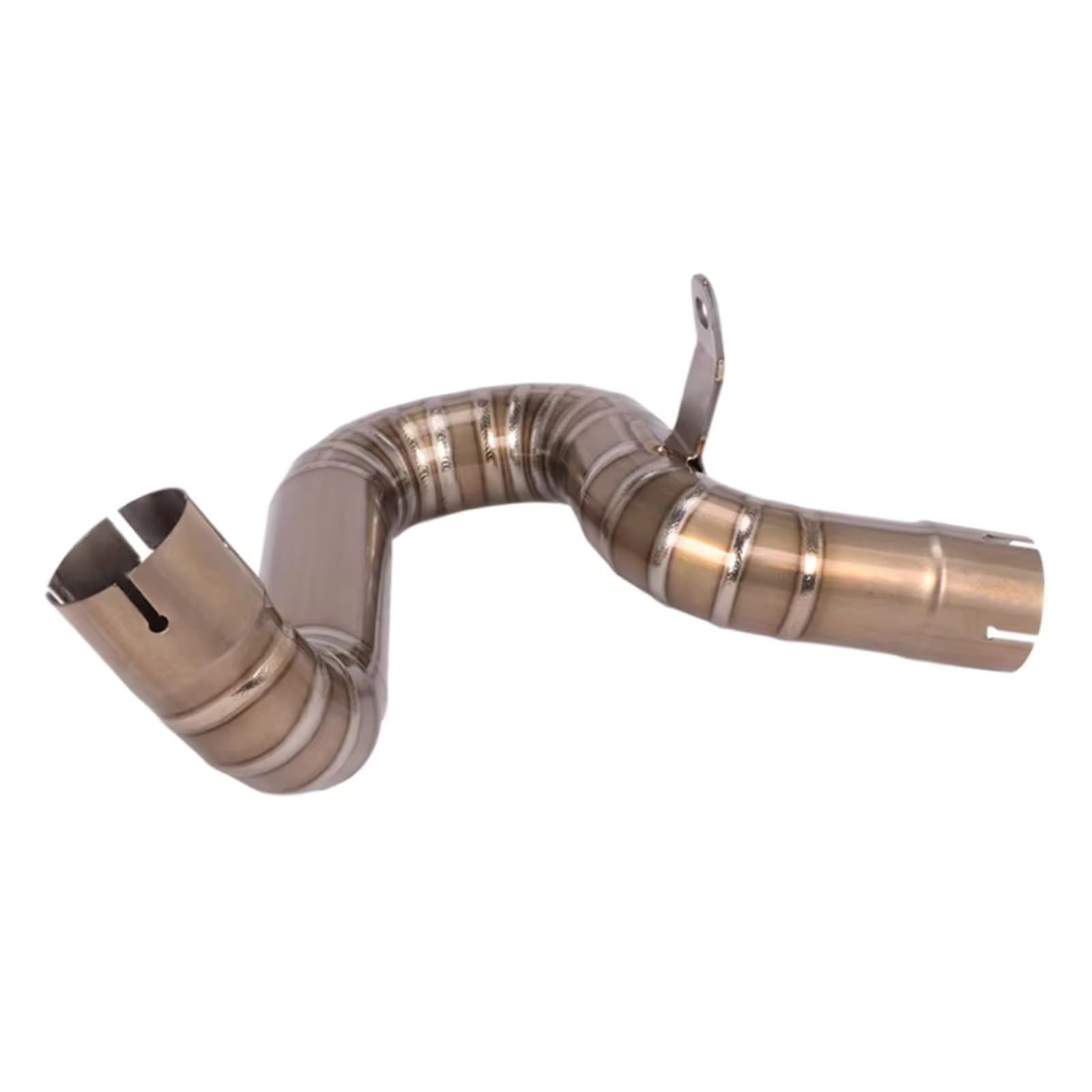 YSSLYEU Motorrad Auspuffrohr Für F750GS F850GS F750 F850 2019 2020 Motorradauspuff Für Escape Modify Mid Link Pipe Verbindungsrohr Motorradauspuffrohr Endrohr(Silver) von YSSLYEU