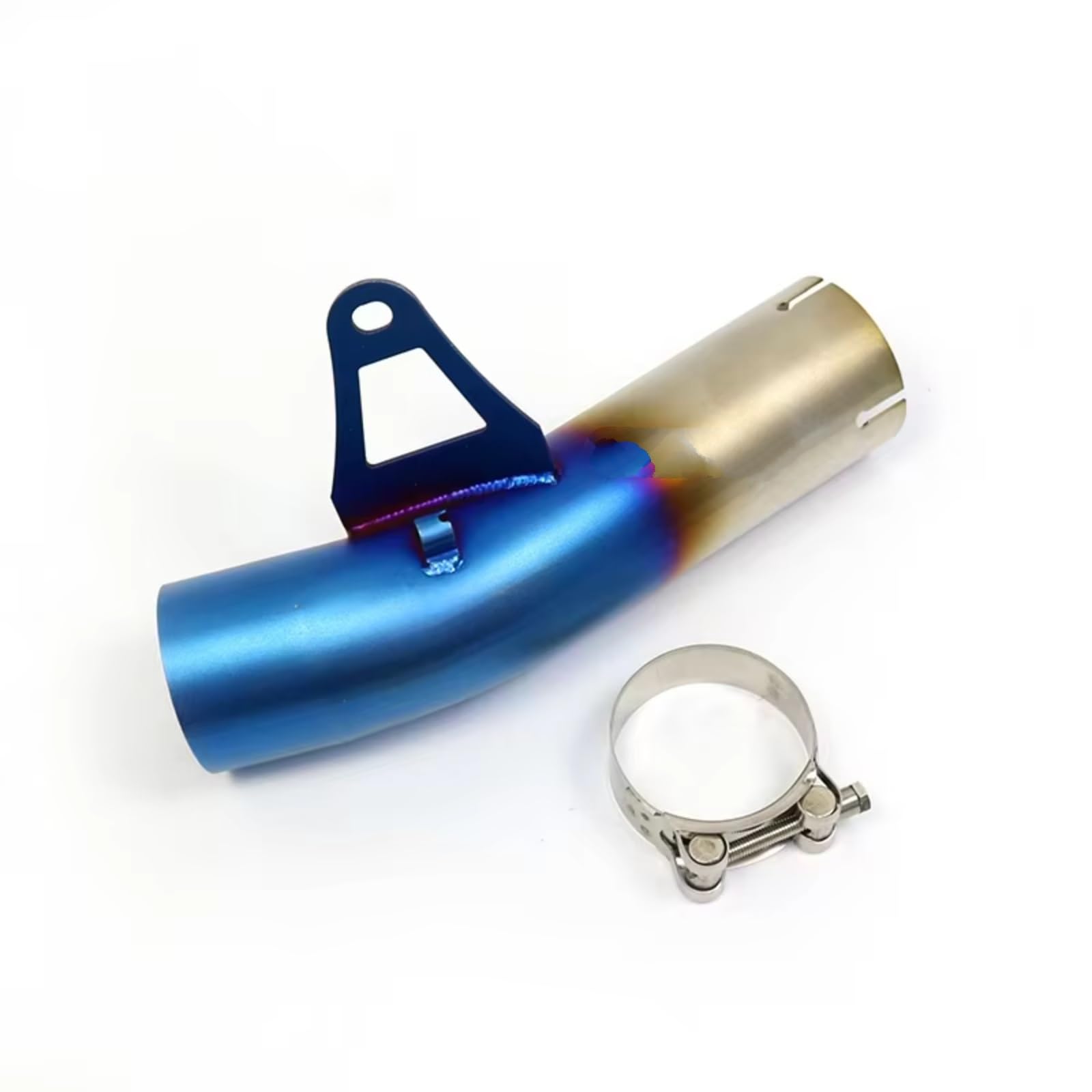 YSSLYEU Motorrad Auspuffrohr Für S1000RR 2009–2016 Modifizierter 60 Mm Schalldämpfer Aus Edelstahl Auspuff Mittelverbindungsrohr Motorrad Auspuffadapter(Multi-Colored) von YSSLYEU