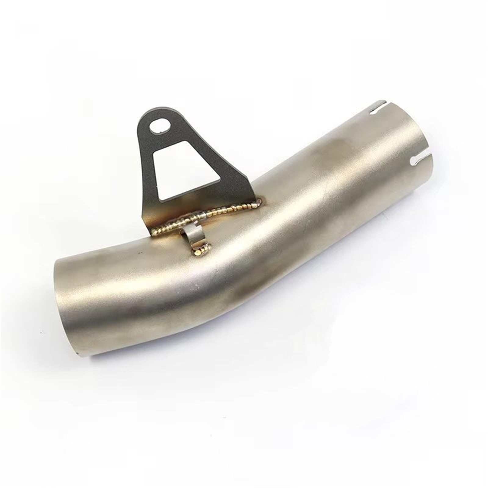 YSSLYEU Motorrad Auspuffrohr Für S1000RR 2009-2016 Motorrad Slip On Mittelauspuff Verbindungsrohr Adapter Anschluss Auspuff Mittelrohr Motorrad Auspuffrohr Endrohr(Silver) von YSSLYEU