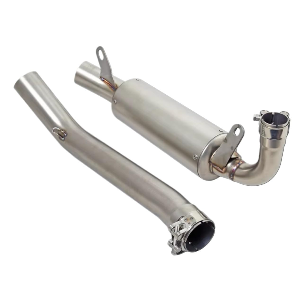 YSSLYEU Motorrad Auspuffrohr Kompatibel Mit Aprilia Für GPR250R Für GPR250S Für GPR250 2021–2024 Motorradauspuff Für Escape Side Row Slip On Middle Link Pipe 51 Mm Schalldämpfer von YSSLYEU