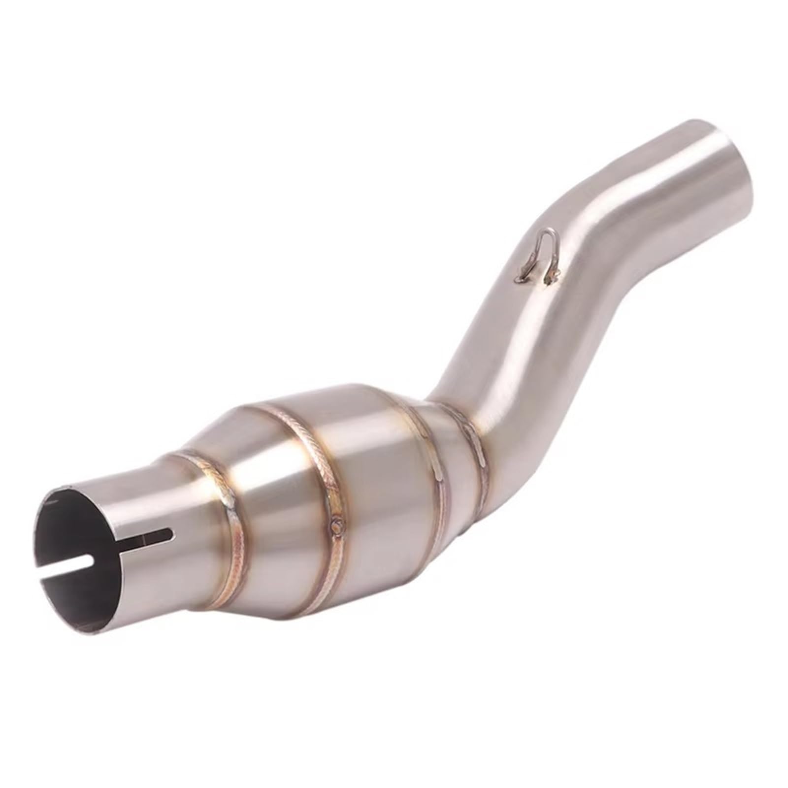 YSSLYEU Motorrad Auspuffrohr Kompatibel Mit Benelli Für 302S Für BN302S Für BJ302 Motorradauspuff Für Escape Modified Mid Link Pipe Katalysator Für Connect 50,5 Mm Schalldämpfer von YSSLYEU