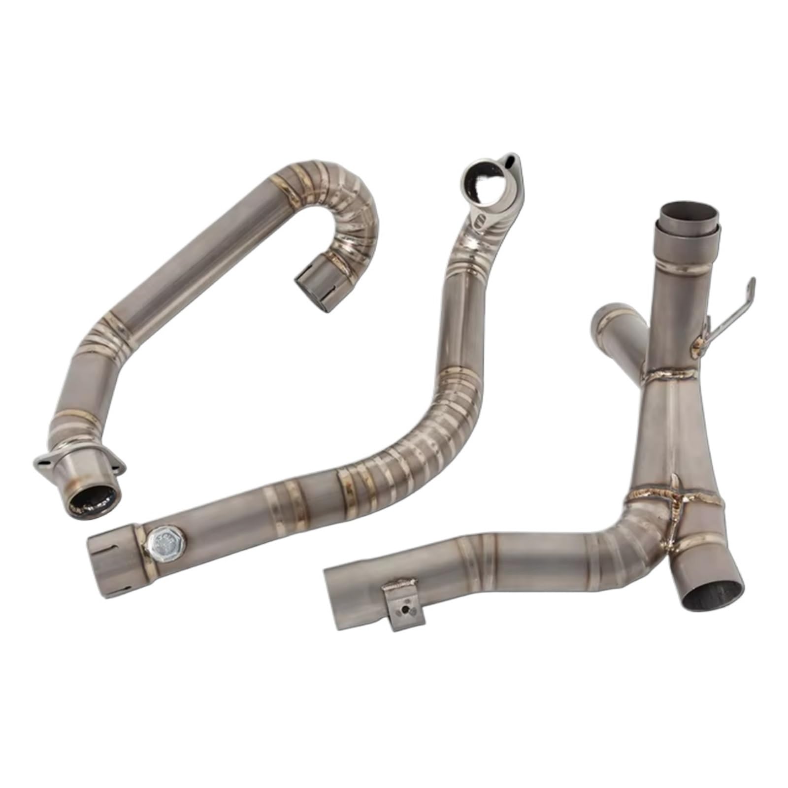 YSSLYEU Motorrad Auspuffrohr Kompatibel Mit Ducati Für Monster 659 696 796 1100 Motorradauspuff Für Escape Front Link Pipe Für Connect Muffler von YSSLYEU