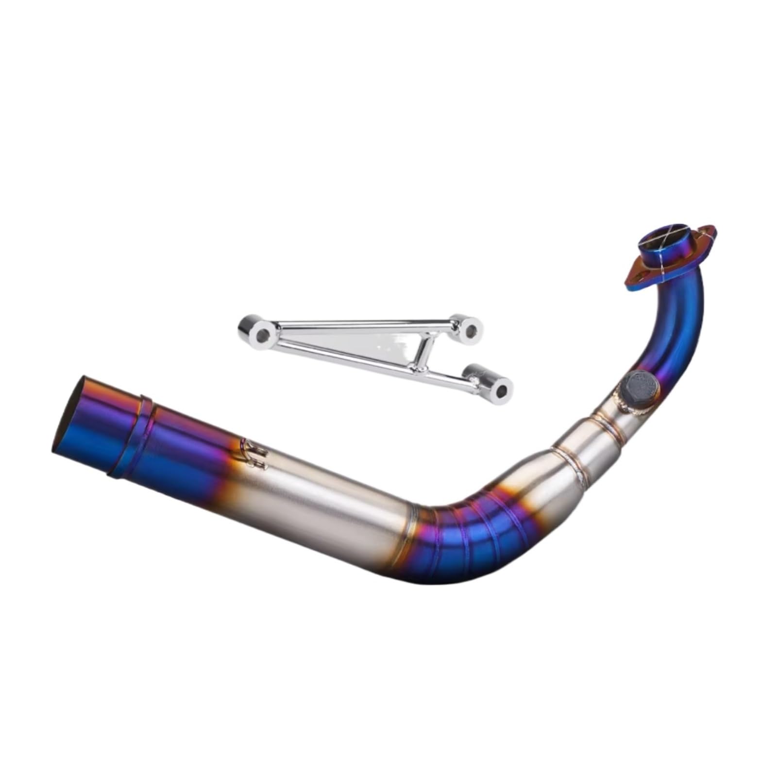 YSSLYEU Motorrad Auspuffrohr Kompatibel Mit Yamaha Für Cygnus Für Gryphus 4V Auspuff Front Link-Rohr Slip On 51MM Motorradauspuff Motorrad Auspuffrohr(Multi-Colored) von YSSLYEU