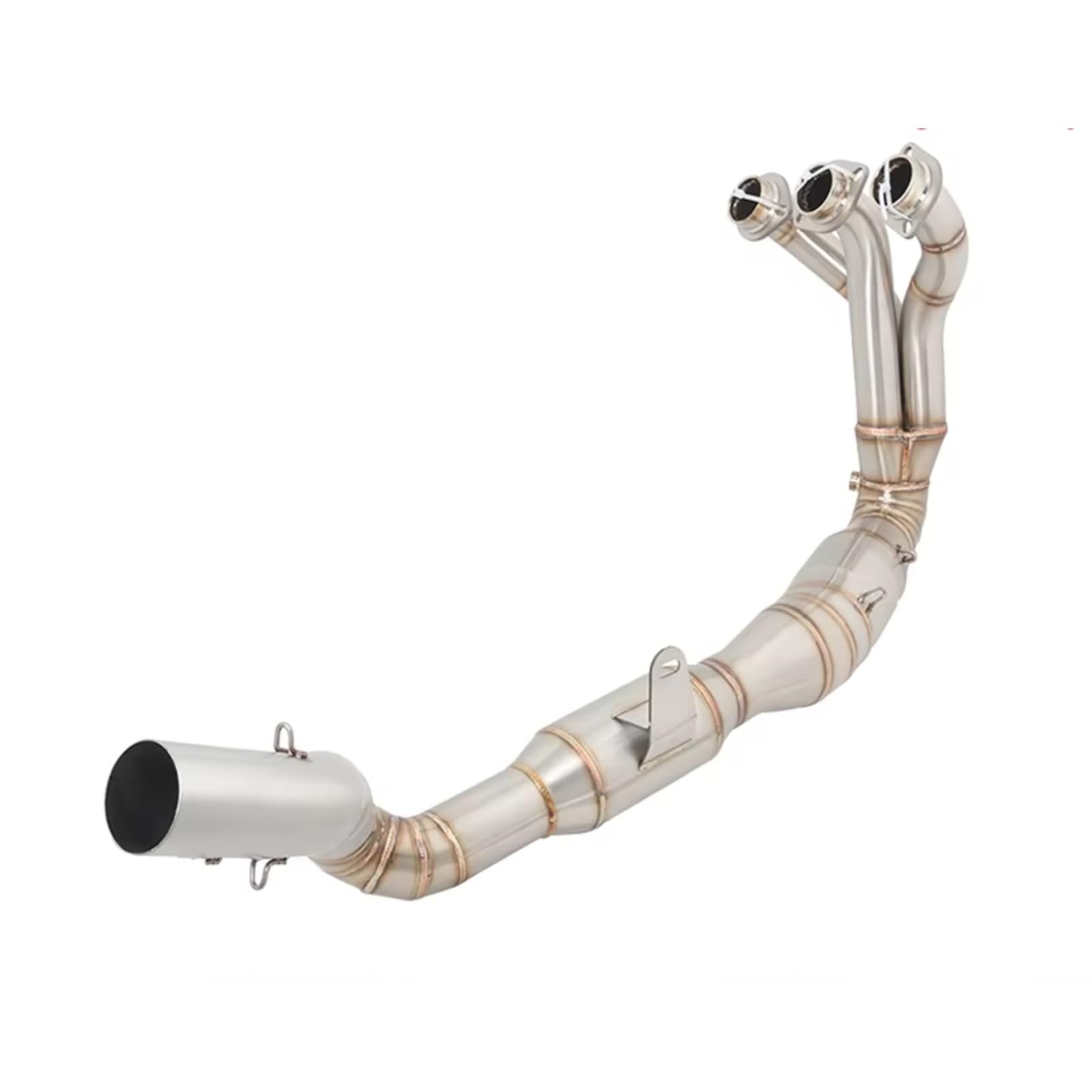 YSSLYEU Motorrad Auspuffrohr Kompatibel Mit Yamaha Für MT-09 Für MT09 Für FZ-09 Für XSR900 2021 2022 2023 Motorradauspuff Fluchtsystem Modifizierter Mid Link Pipe Schalldämpfer von YSSLYEU