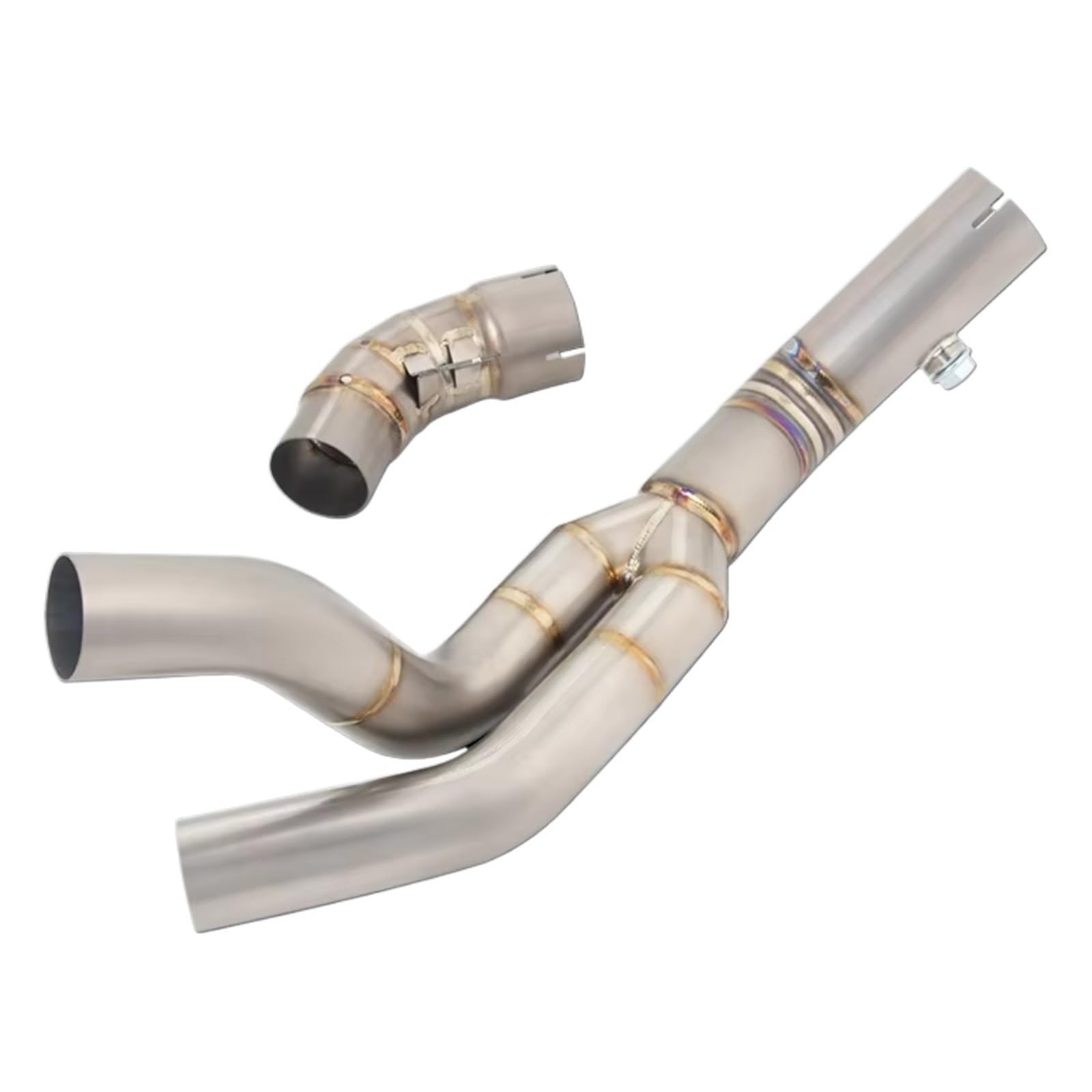 YSSLYEU Motorrad Auspuffrohr Kompatibel Mit Yamaha Für YZF Für R1 2007 2008 Motorradauspuff Für Escape Modify System Middle Link Pipe Schalldämpfer von YSSLYEU