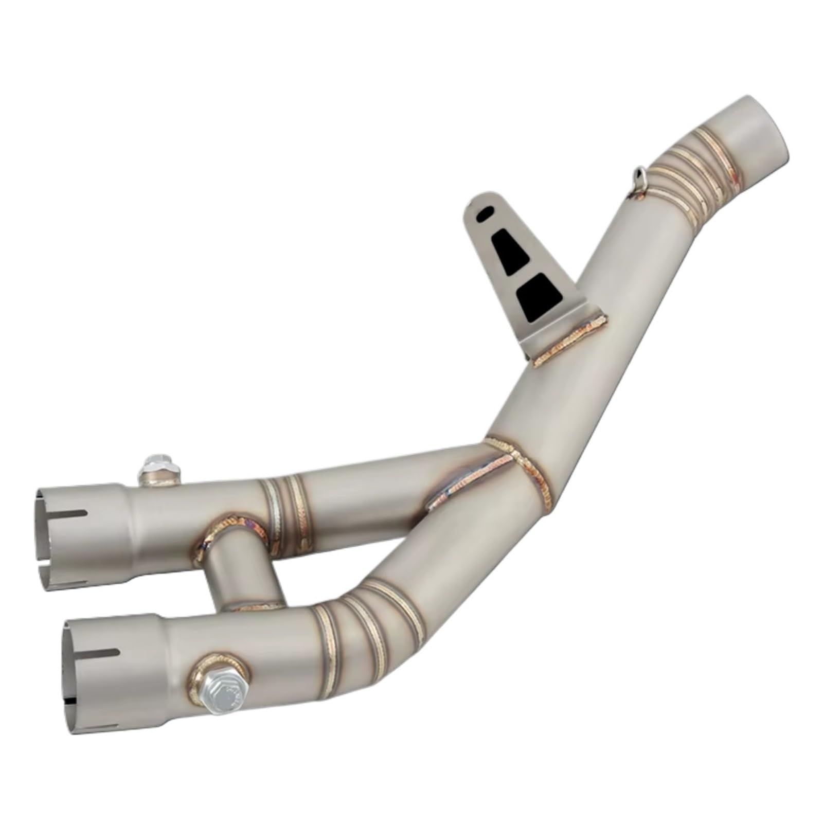 YSSLYEU Motorrad Auspuffrohr Kompatibel Mit Yamaha Für YZF R1 R1M 2022 2023 Für MT10 2015-2021 Motorradauspuff-Fluchtsysteme Mid Link Pipe Connection 60mm Schalldämpfer von YSSLYEU