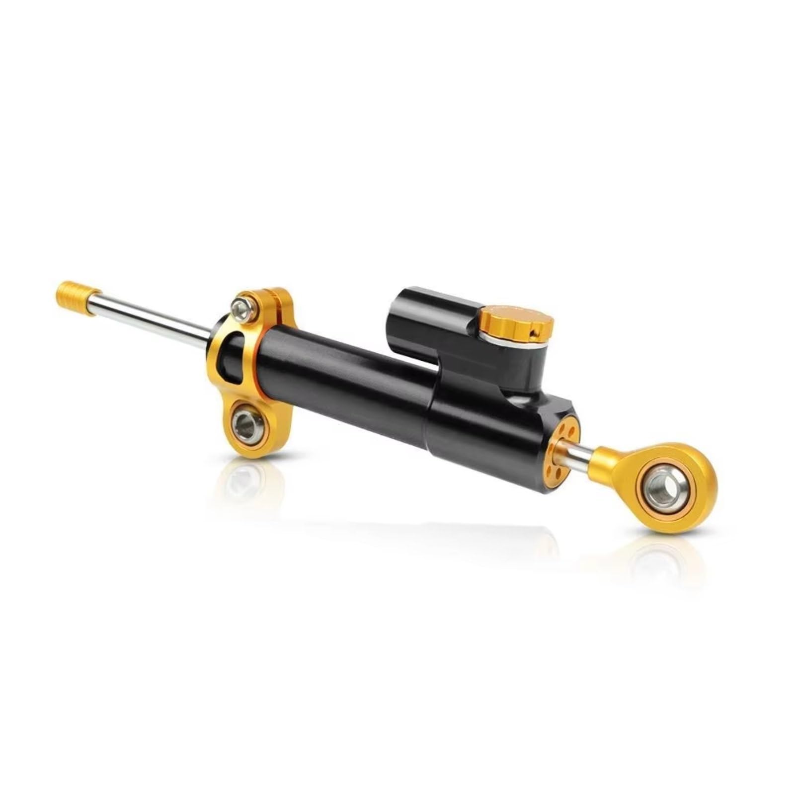 YSSLYEU Stabilisator Lenkungs Für F800ST 2006-2015 Für F800 ST 2007 2008 2009 Universal Motorrad Einstellbare Lenkung Stabilisieren Dämpfer Halterung Montage(Black-Yellow) von YSSLYEU