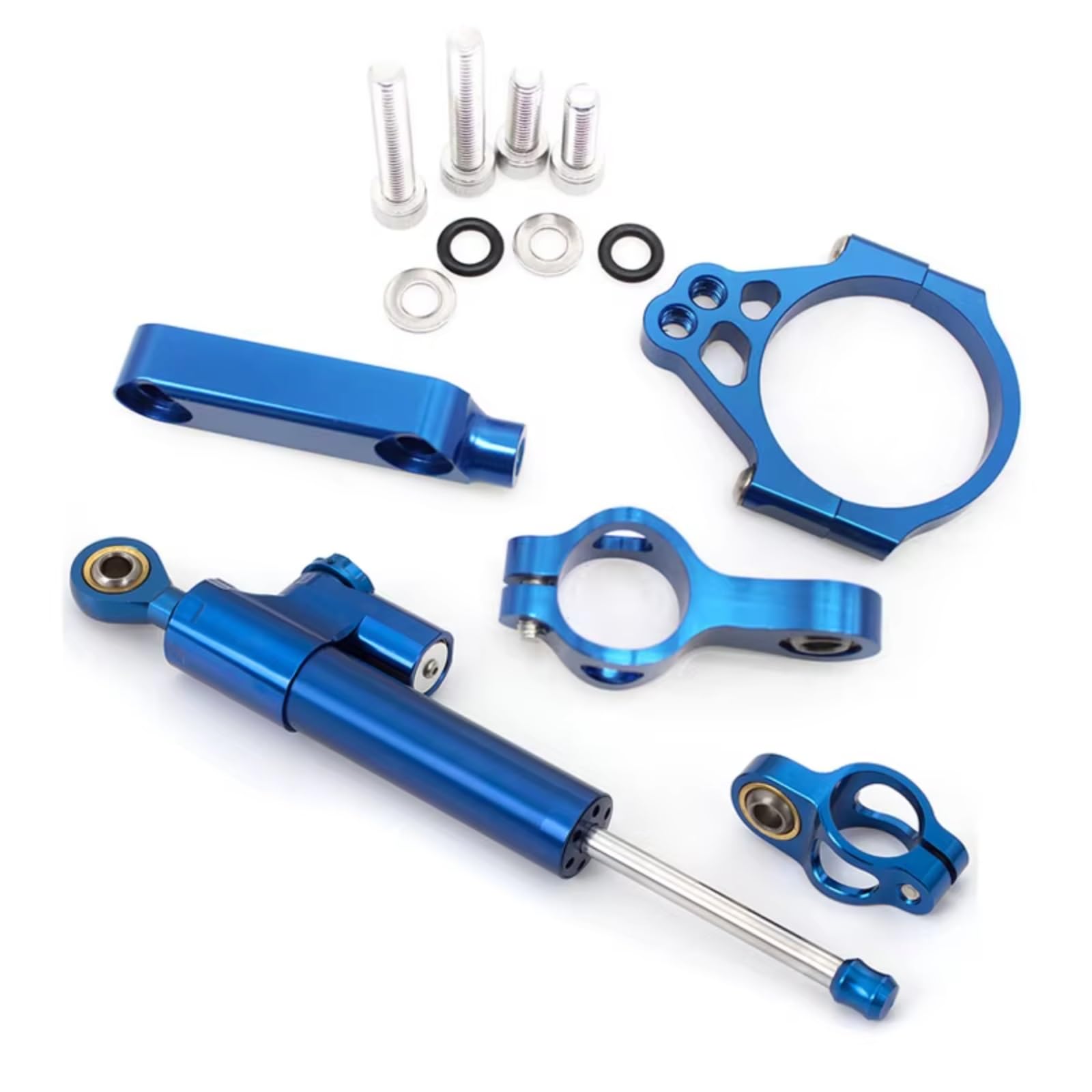 YSSLYEU Stabilisator Lenkungs Kompatibel Mit 1000 2012–2019 Universal Motorrad Lenkungsdämpfer Stabilisierungsdämpfer Montageunterstützungssatz(Blue) von YSSLYEU