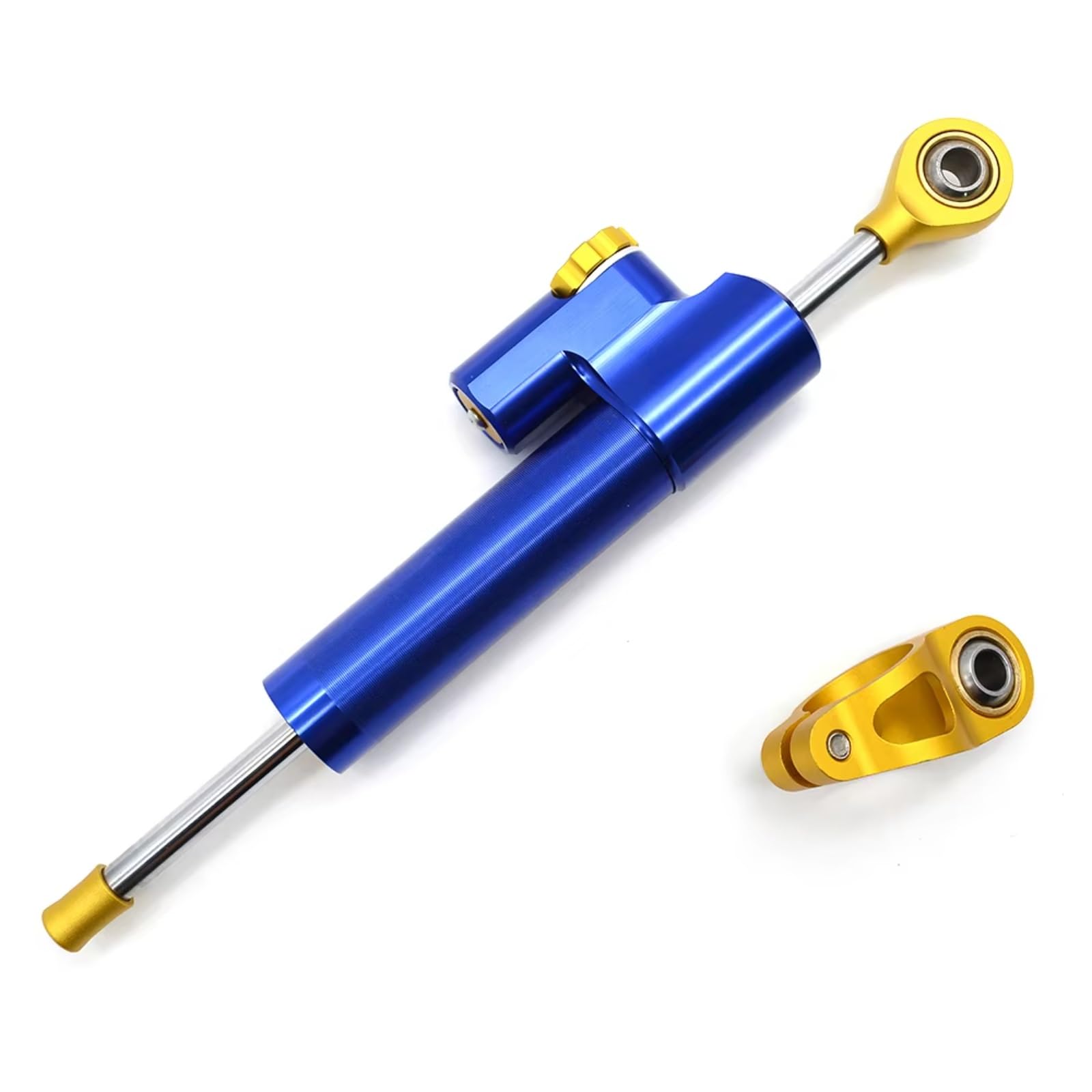 YSSLYEU Stabilisator Lenkungs Kompatibel Mit 1000 300X 650 650CC /Abs Für Z750 Motorräder Verstellbares Lenkungsstabilisator Dämpfer Zubehör(Blue) von YSSLYEU