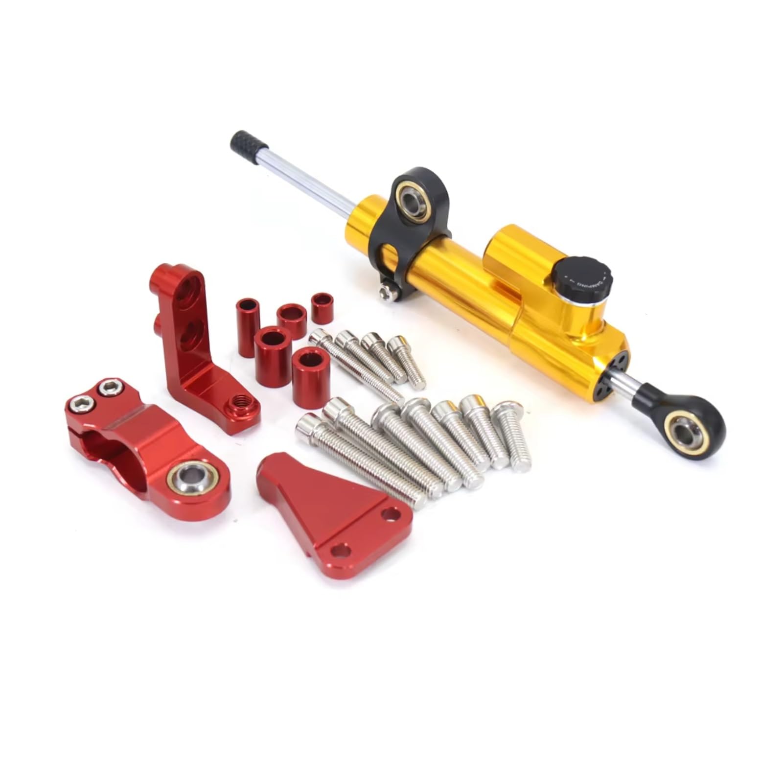 YSSLYEU Stabilisator Lenkungs Kompatibel Mit Aprilia Für RS660 Für RS 660 Für Rs-660 2021 2022 2023 Motorraddämpfer Lenkstabilisierungskontrollhalterung(Yellow1) von YSSLYEU