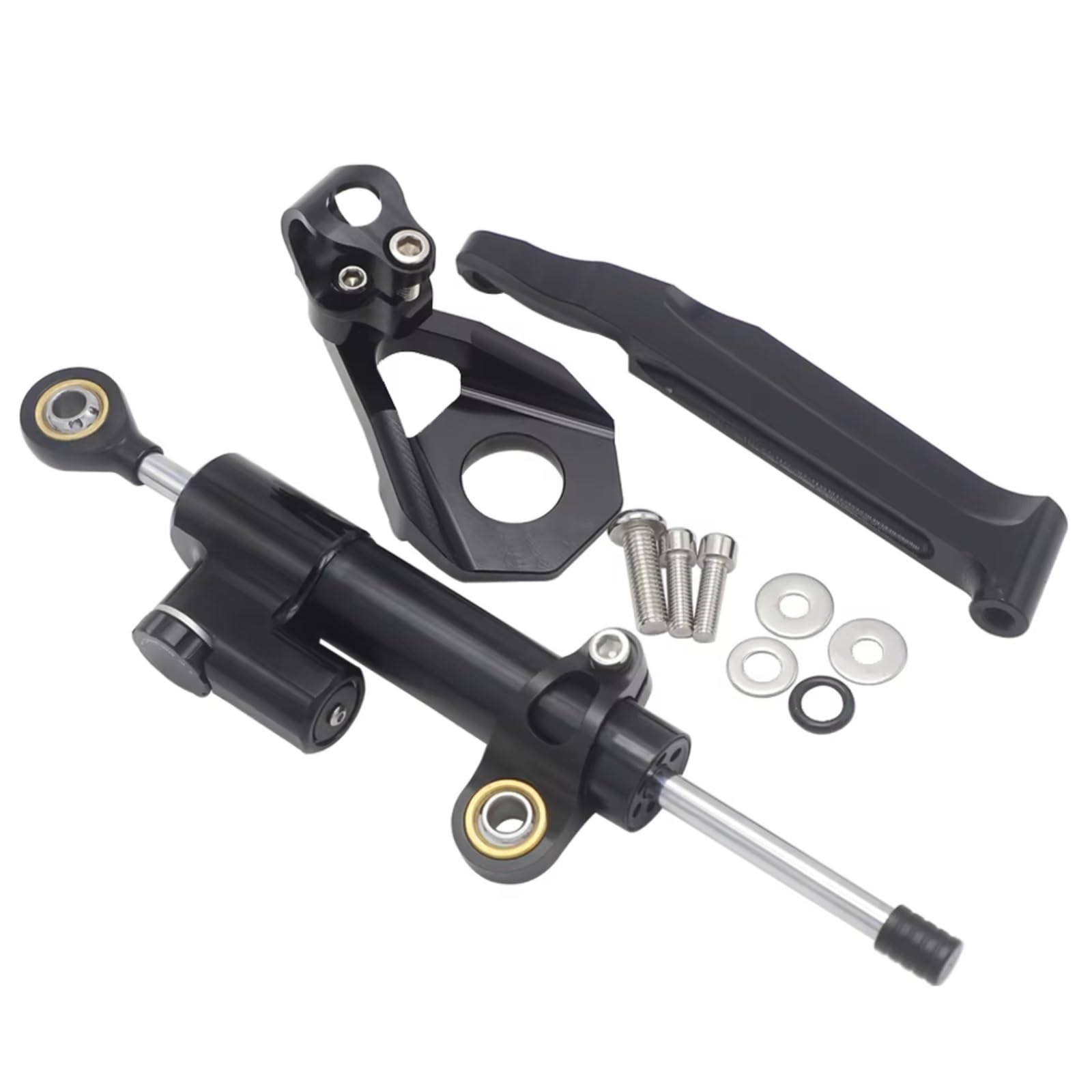 YSSLYEU Stabilisator Lenkungs Kompatibel Mit CBR600RR Für CBR 600RR Für CBR 600 RR 2005–2006 Motorrad Stabilisator Lenkungsdämpfer Halterung Montagesatz(Black) von YSSLYEU