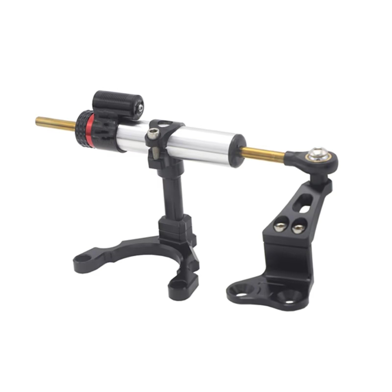 YSSLYEU Stabilisator Lenkungs Kompatibel Mit Für Z900 Für Z 900 Für Z900 2021 2020 2019 2018 2017 Motorräder Verstellbare Lenkungsstabilisierungsdämpferhalterung(Silver) von YSSLYEU