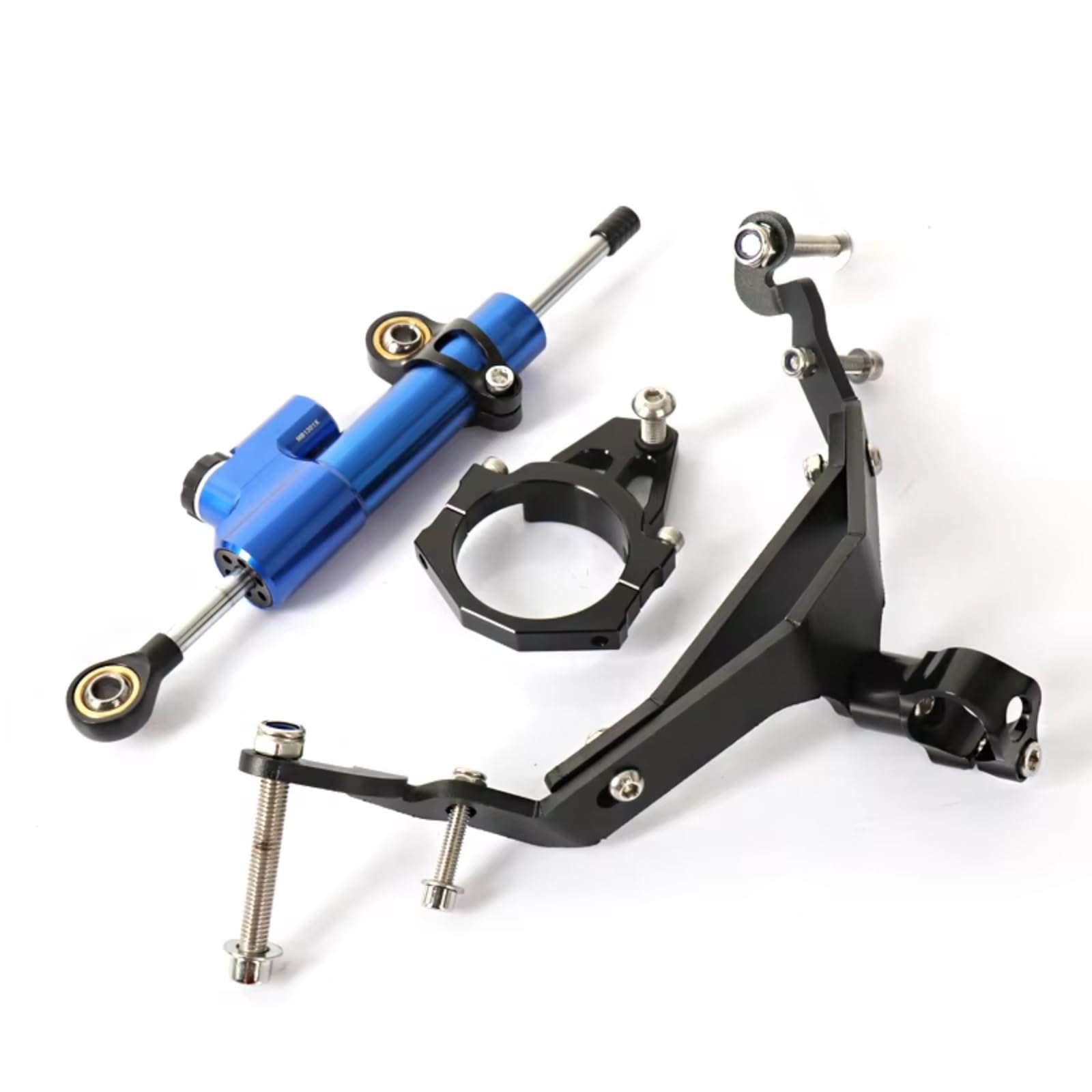 YSSLYEU Stabilisator Lenkungs Kompatibel Mit Z900RS Für Z900rs 2018 2019 2020 2021 2022 2023 2024 Motorrad Lenkhalterung Dämpfer Stabilisator Montagesatz(Blue) von YSSLYEU