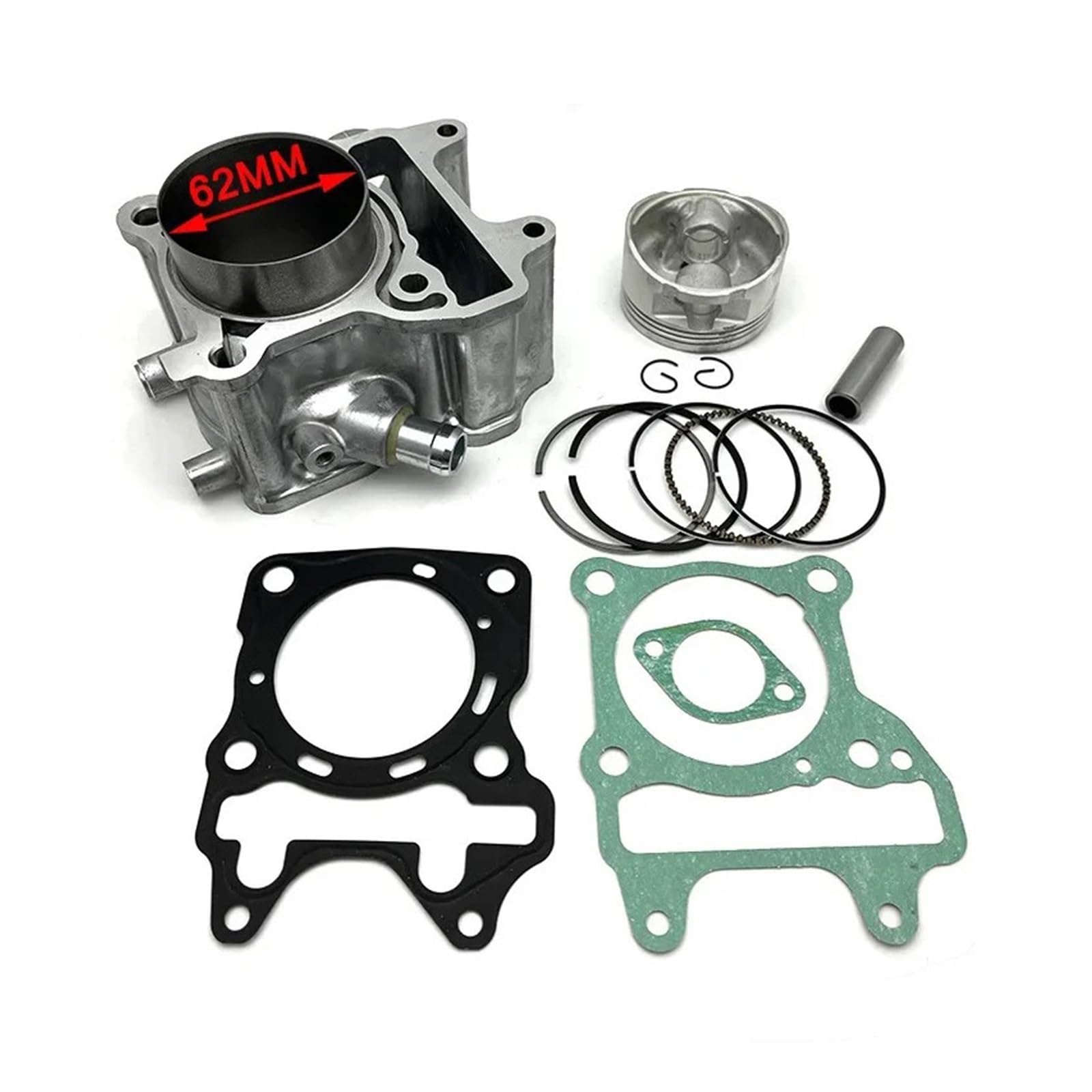 Big Bore Zylinder Kit 62mm Bohrung for LEAD125 PCX125 SH125i Click125i KZR Forza PCX 125 12100-KZR-600 4-Takt Motor von YSVQHHDV