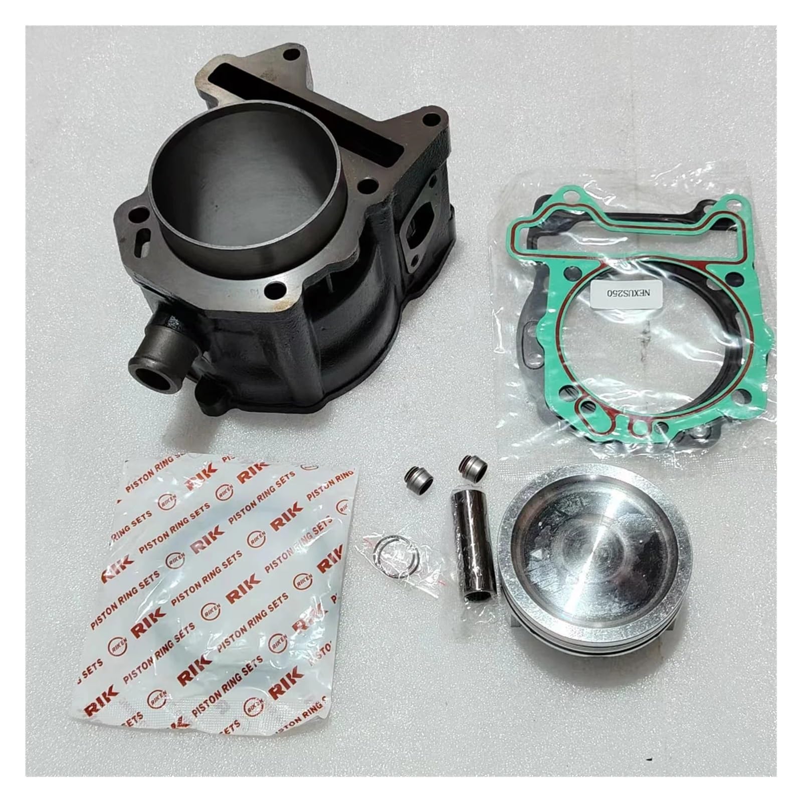 Motorrad Motor Zylinder Kit Mit Kolbenbolzen und Dichtungen 72mm Bohrung for Aprilia SR250 GILERA NEXUS250 X7 BYQ250T GTS250 von YSVQHHDV