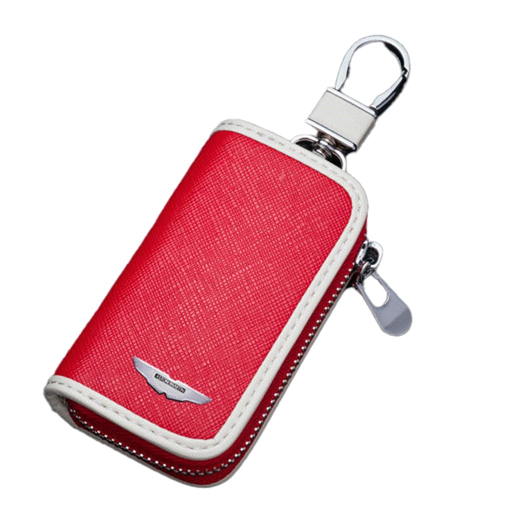 Autoschlüssel Hülle für Aston Martin DB11 Vantage DBX, Schlüsselhülle Auto Schlüsselgehäuse Schlüssel Hülle Schlüsselhülle Cover,A-Red von YTJBDASD