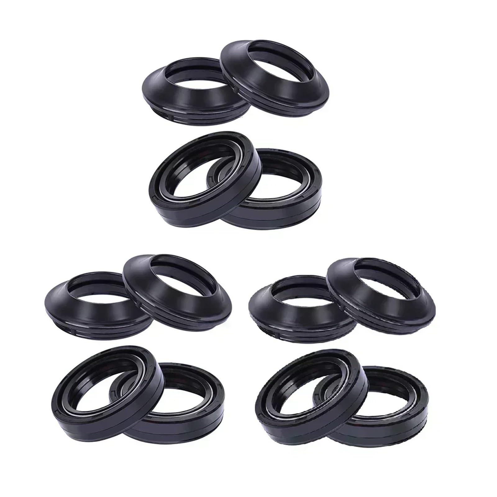 33x46x11 33 * 46 * 11 Motorrad Zubehör Gabel Dämpfer Öl Dichtung 33 46 11 for 91255-413-881 51490-KEY-700(6pcs seal 6pcs cover) von YTNBGRF