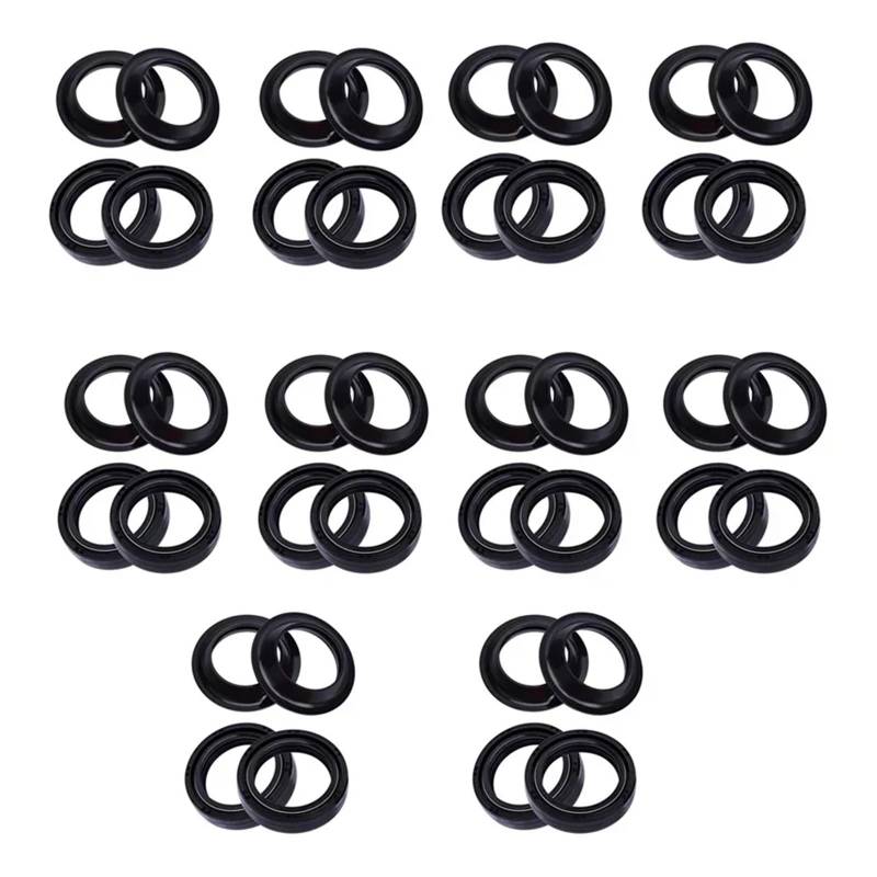 35x48x11 35 * 48 Motorrad Zubehör Gabel Dämpfer Öl Dichtung 35 48 Staub Abdeckung 91255-KBH-003 91255-300-023 for XL883(20pc seal 20pc cover) von YTNBGRF