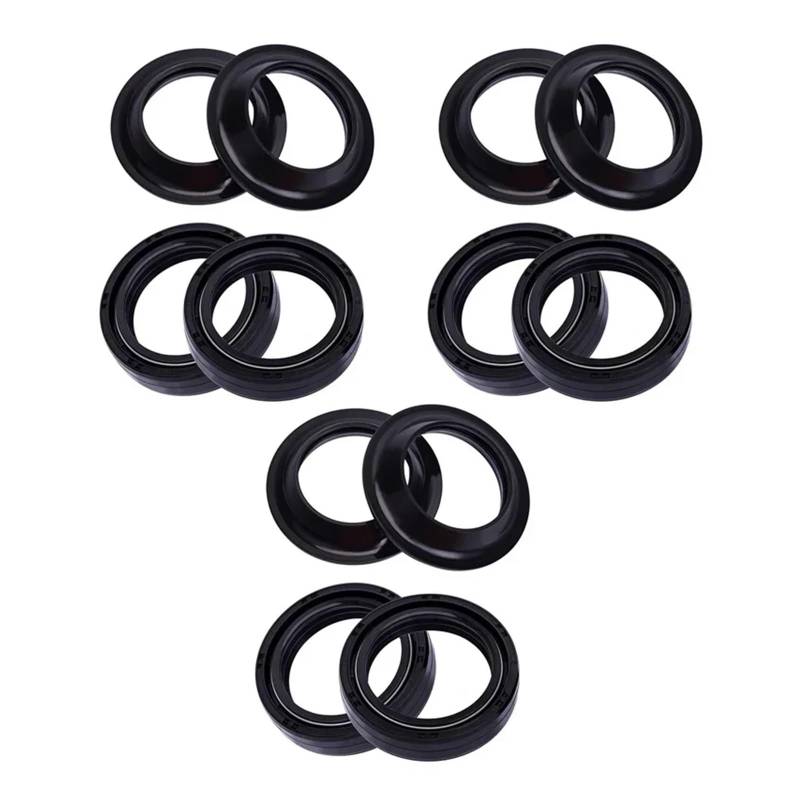 35x48x11 35 * 48 Motorrad Zubehör Gabel Dämpfer Öl Dichtung 35 48 Staub Abdeckung for 50 1998 for RS3 50 10-11(6pcs seal 6pcs cover) von YTNBGRF