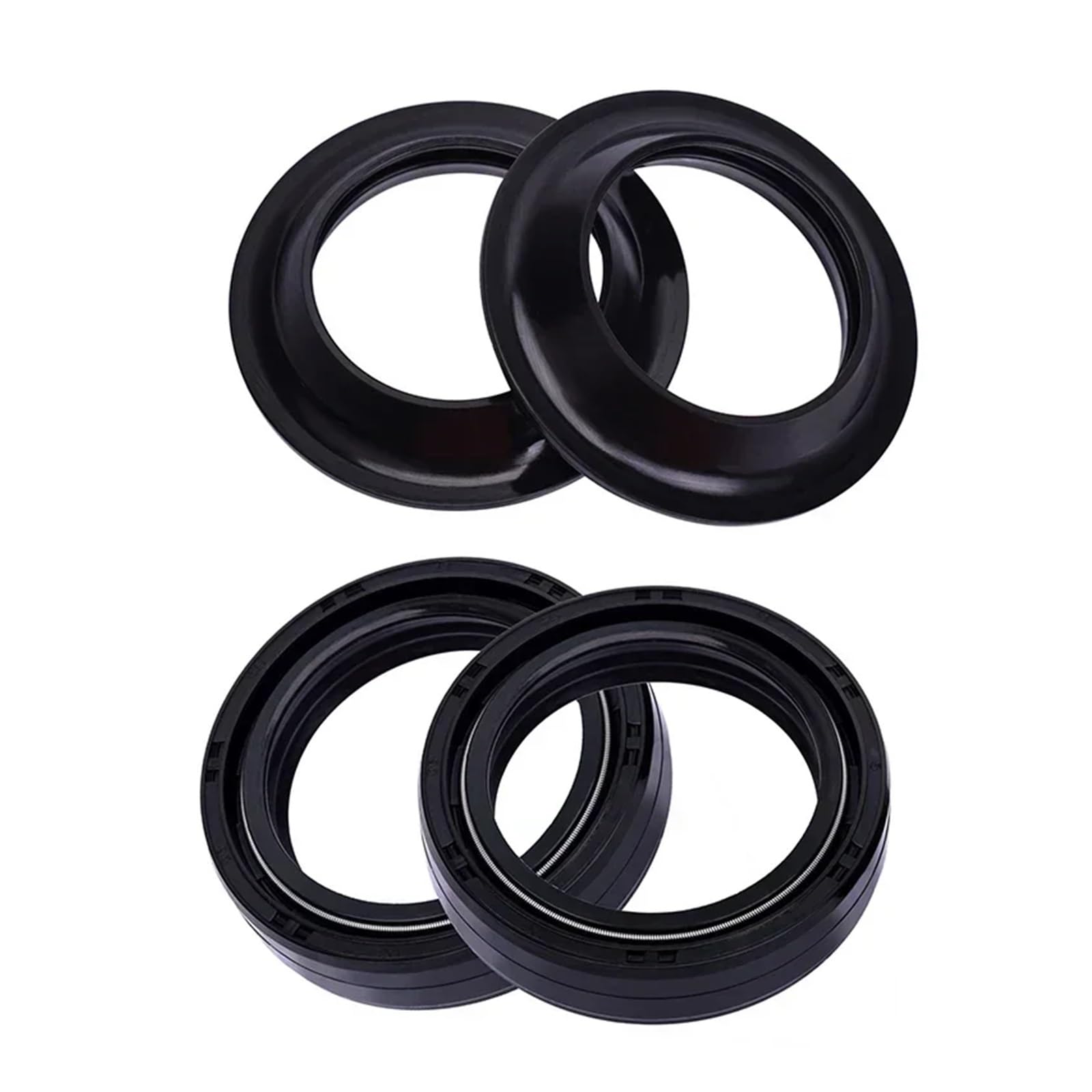 35x48x11 Motorrad Gabel Dämpfer Öl Dichtung 35 48 Staub Abdeckung for XL883 53 C Sportster Custom 883cc X-L 883 53C(2pcs seal 2pcs cover) von YTNBGRF