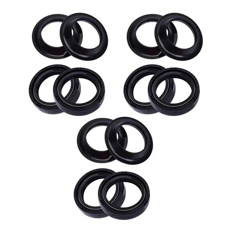 35x48x11 Motorrad Gabel Dämpfer Öl Dichtung 35 48 Staub Abdeckung for XL883 53 C Sportster Custom 883cc X-L 883 53C(6pcs seal 6pcs cover) von YTNBGRF