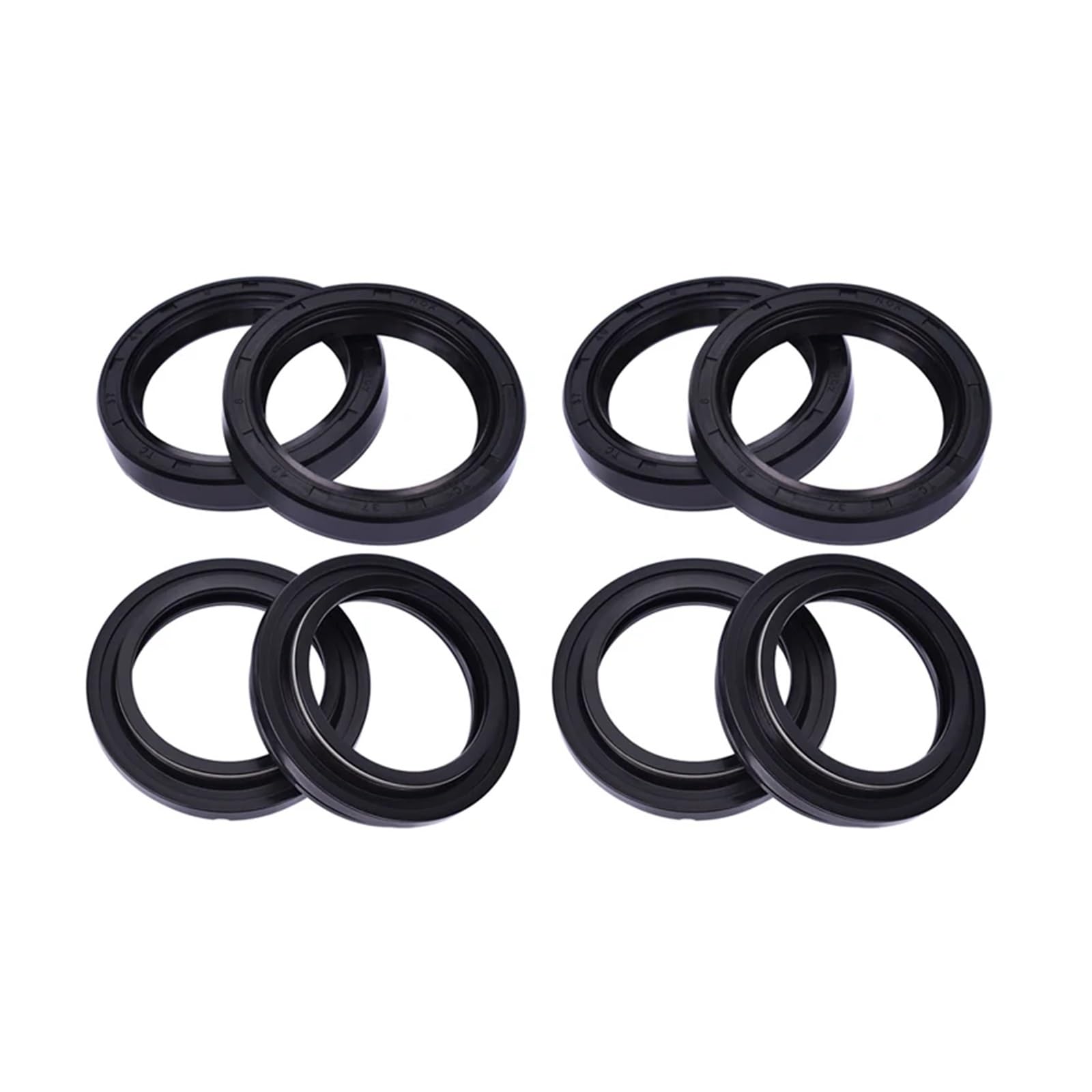 37x50x11 37 * 50 * 11 250cc Motorrad Vorne Stoßdämpfer Gabel Dämpfer Öl Dichtung und 37 50 staub Abdeckung Lip for 250 JL250-V 2007(4pcs seal 4pcs cover) von YTNBGRF