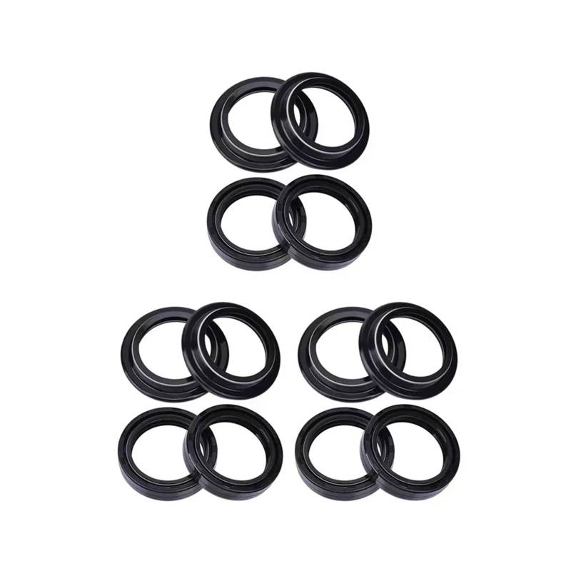 41x53x8 41 * 53 Front Shock Gabel Dämpfer Öl Dichtung 41 53 Staub Abdeckung for DR650 DR650R RS-L-UL DR 650 DR650S DR650SE(6pcs seal 6pcs cover) von YTNBGRF