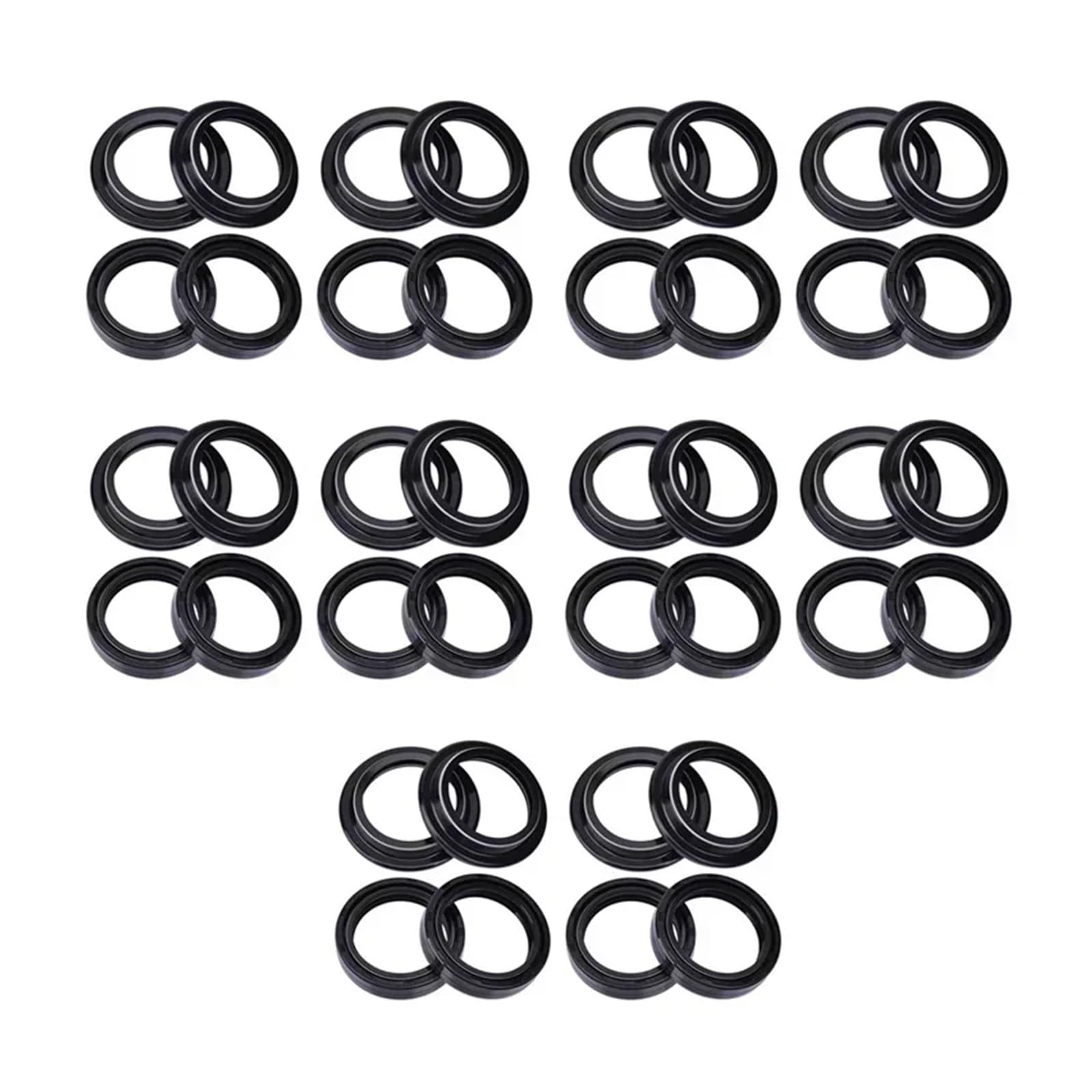 41x53x8 41 * 53 Motorrad Vorne Stoßdämpfer Gabel Dämpfer Öl Dichtung 41 53 Staub Abdeckung for VT750 c2B 750 2010-2016 VT 750(20pc seal 20pc cover) von YTNBGRF