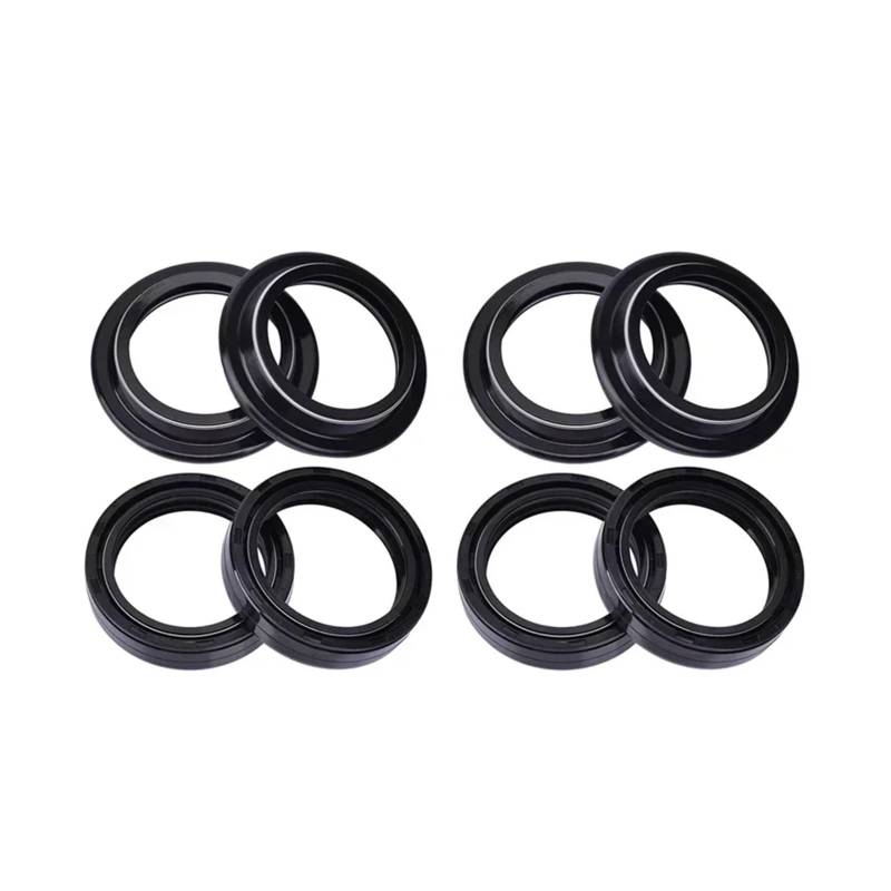 41x53x8 41 * 53 Motorrad Vorne Stoßdämpfer Gabel Dämpfer Öl Dichtung 41 53 Staub Abdeckung for VT750 c2B 750 2010-2016 VT 750(4pcs seal 4pcs cover) von YTNBGRF