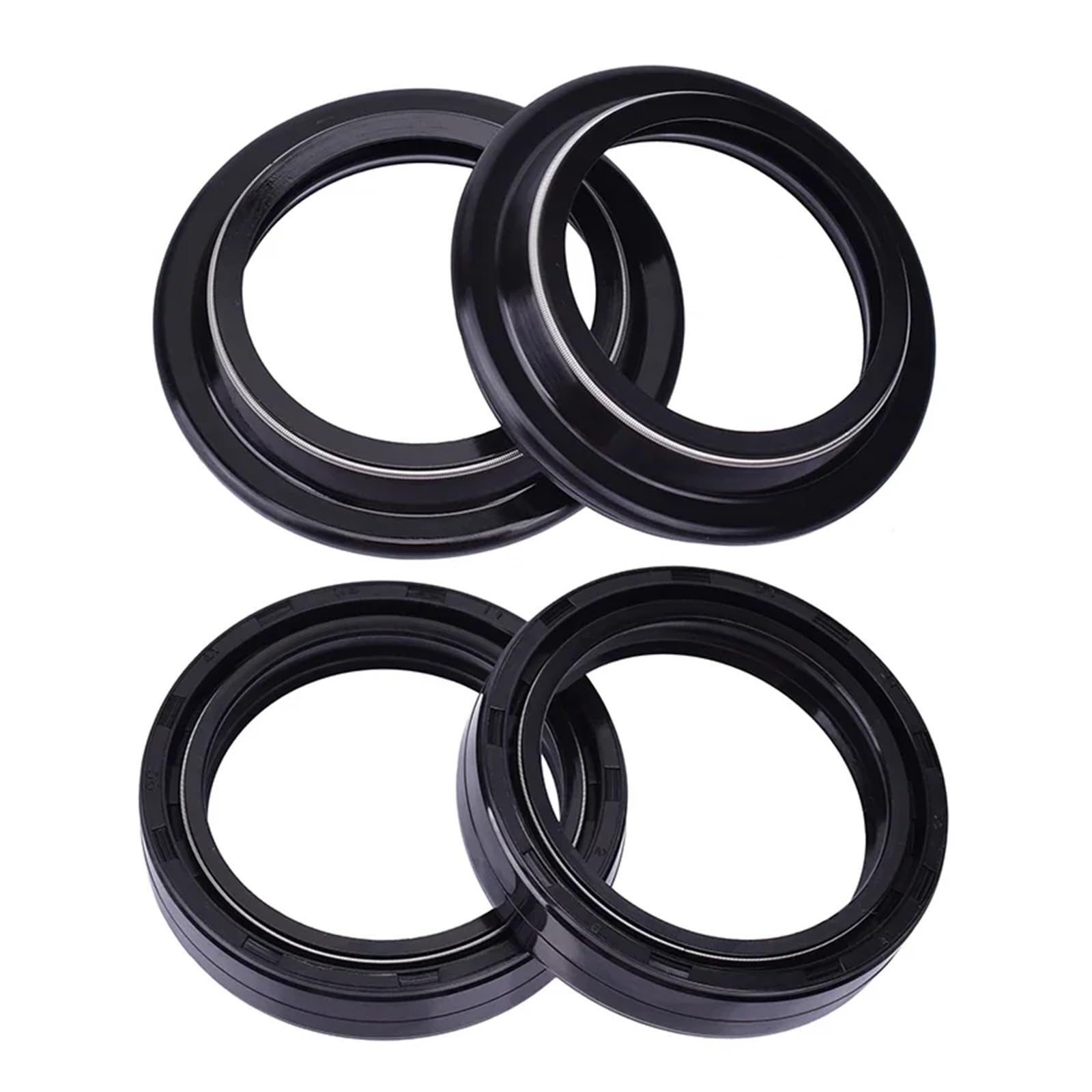 41x54x11 Gabel Dämpfer Öl Dichtung 41 54 Staub Dichtung Dichtungen for CB400F CBR500R XR500R CB400 CBR500 XR500 CB 400 CBR XR 500(2pcs seal 2pcs cover) von YTNBGRF